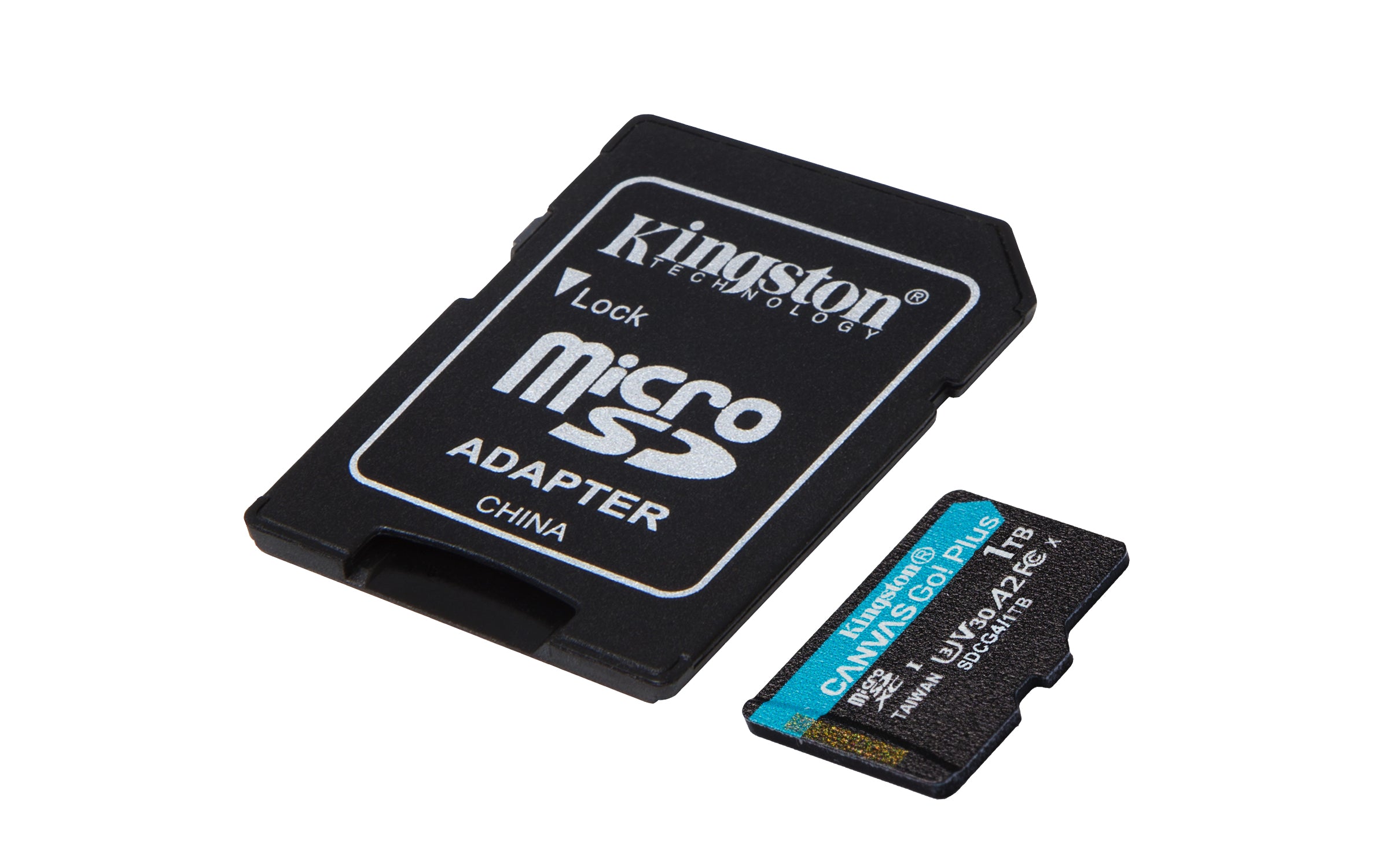 KINGSTON 1To microSDXC Canvas Go Plus Gen4 200Mo/s A2 U3 V30 Card + Adapter