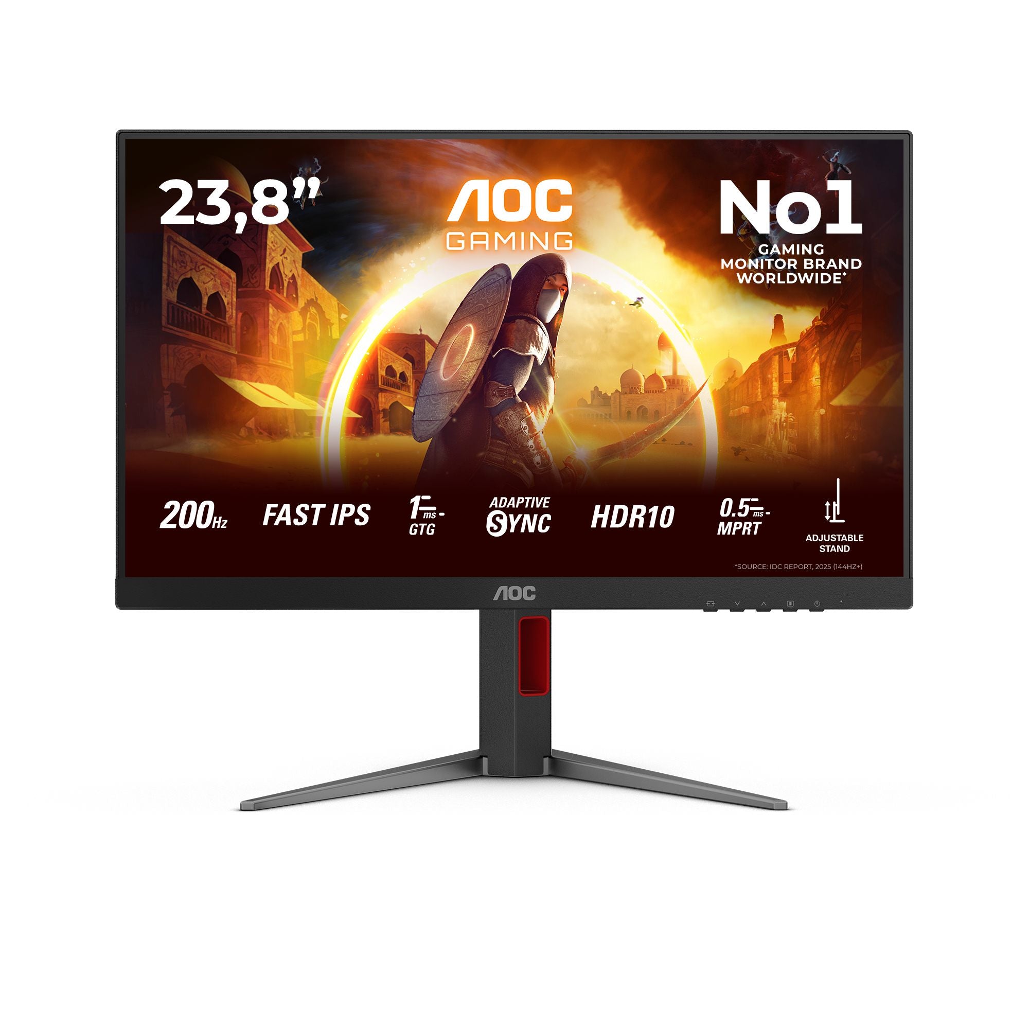 AOC 24G4HA 23.8p Fast IPS FHD 200Hz 300cd/m2 1ms HDMI2.0x2 DP Speakers Pivot