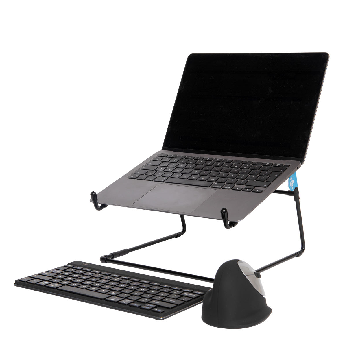 R-GO TOOLS Support pour PC portable Steel Office, noir