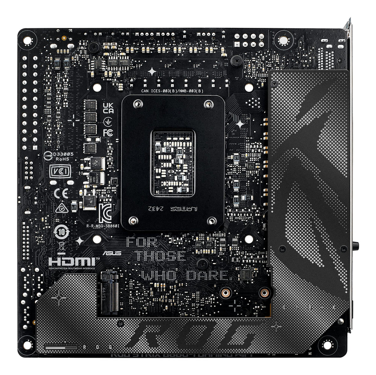 ASUS ROG STRIX B860-I GAMING WIFI LGA1851 DDR5 mini ITX MB 1xHDMI 1xDP 1xThunderBolt 2xM.2 4xSATA