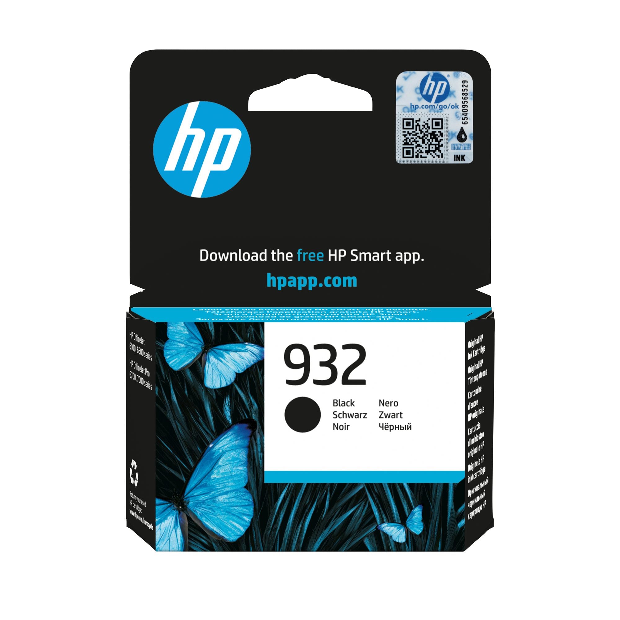 HP 932 original Ink cartridge CN057AE BGX black standard capacity 400 pages 1-pack Officejet