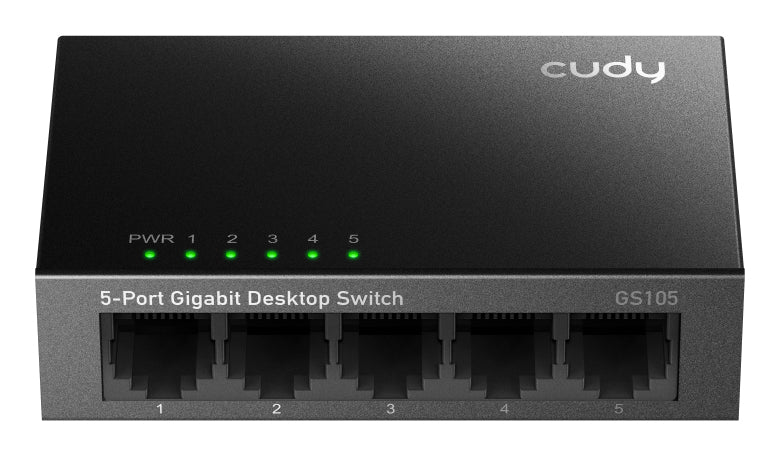 Cudy GS105 commutateur réseau Non-géré Gigabit Ethernet (10/100/1000) Noir