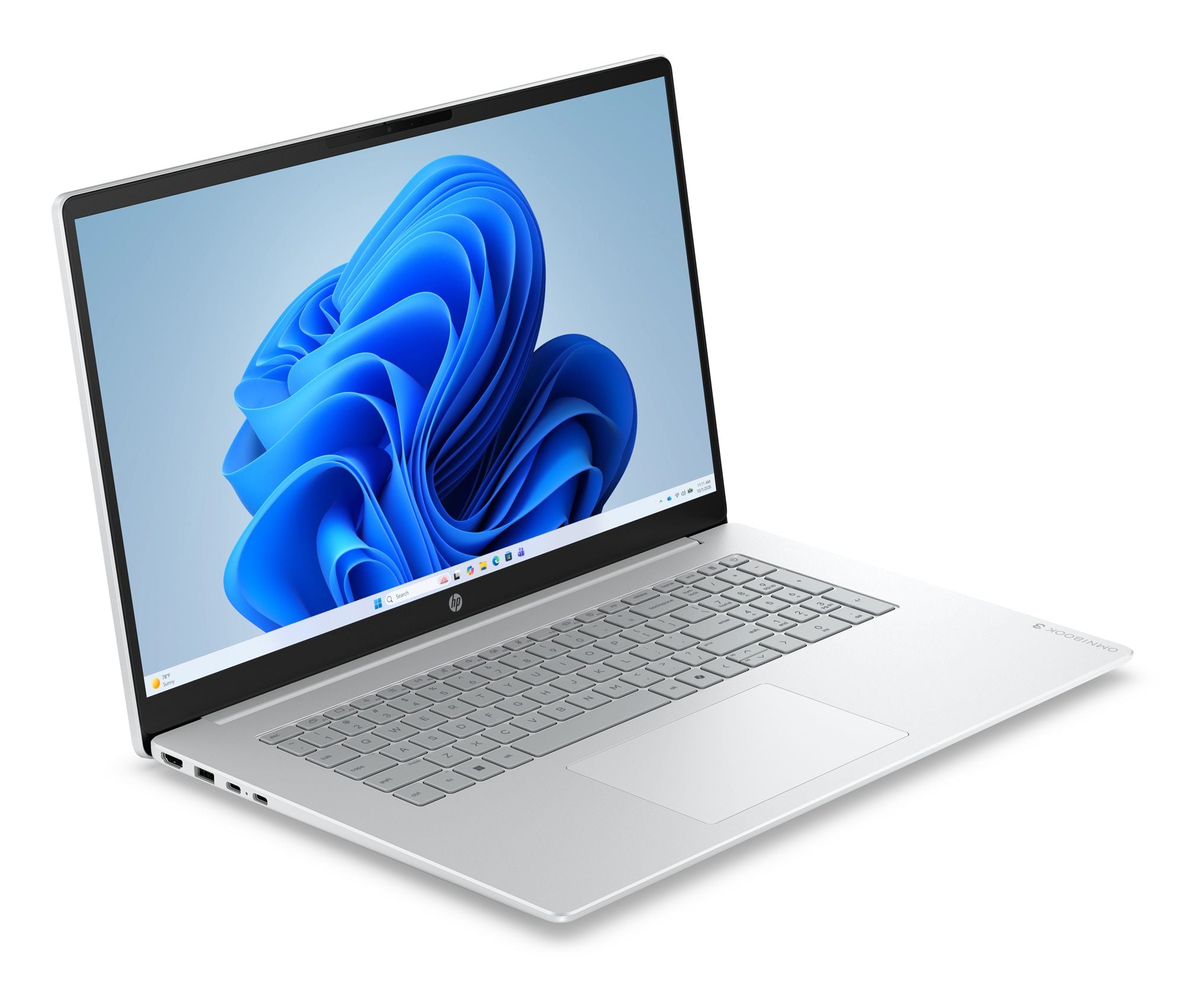 HP OmniBook 3 17-dp0056nfx - PC Portable - AMD Ryzen 5 40 - 17.3p FHD - 8Go - 512Go SSD - W11H - Argent glacier