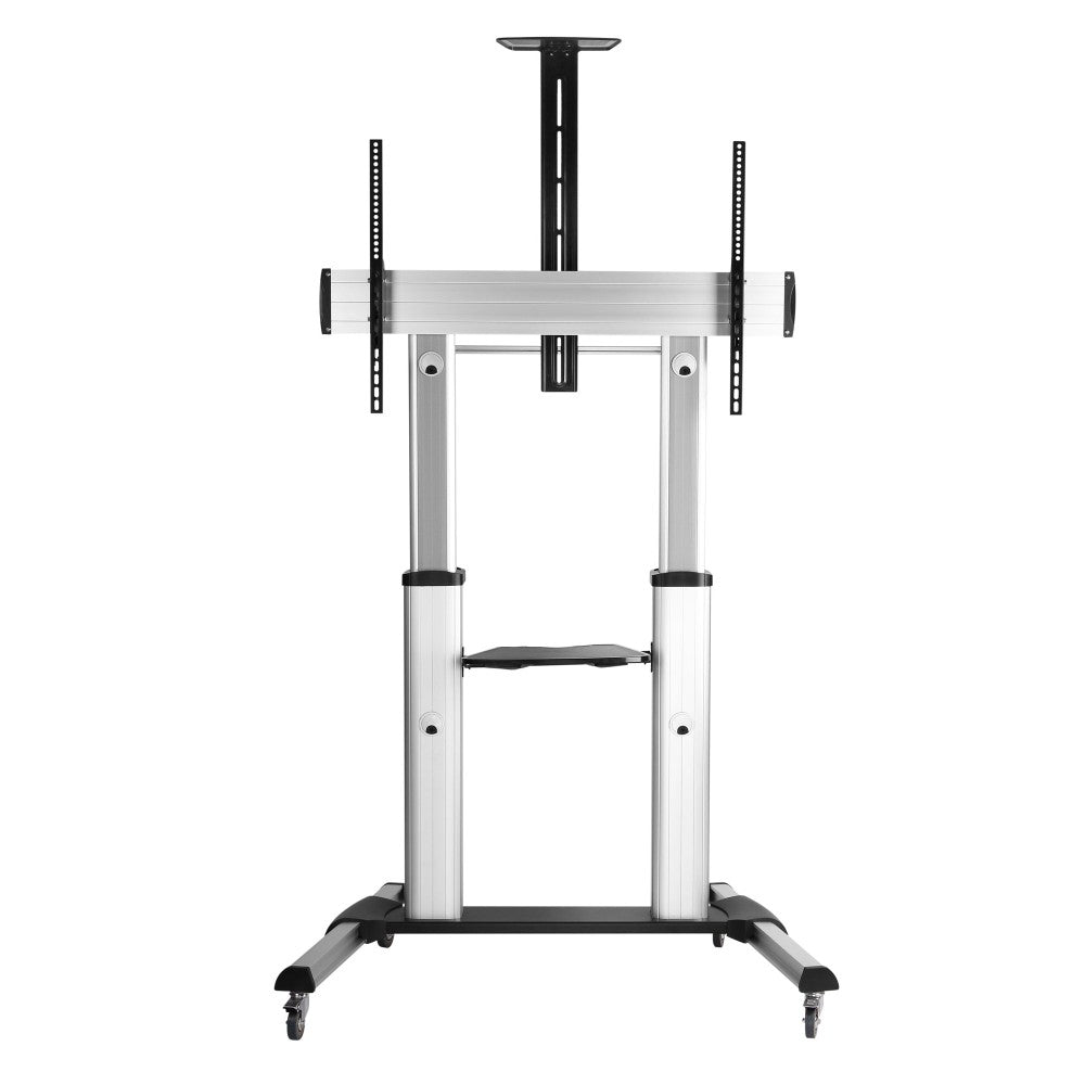 "Techly ICA-TR24 Support TV mobile 60-100"" jusqu'a 100kg réglable 2 étageres"