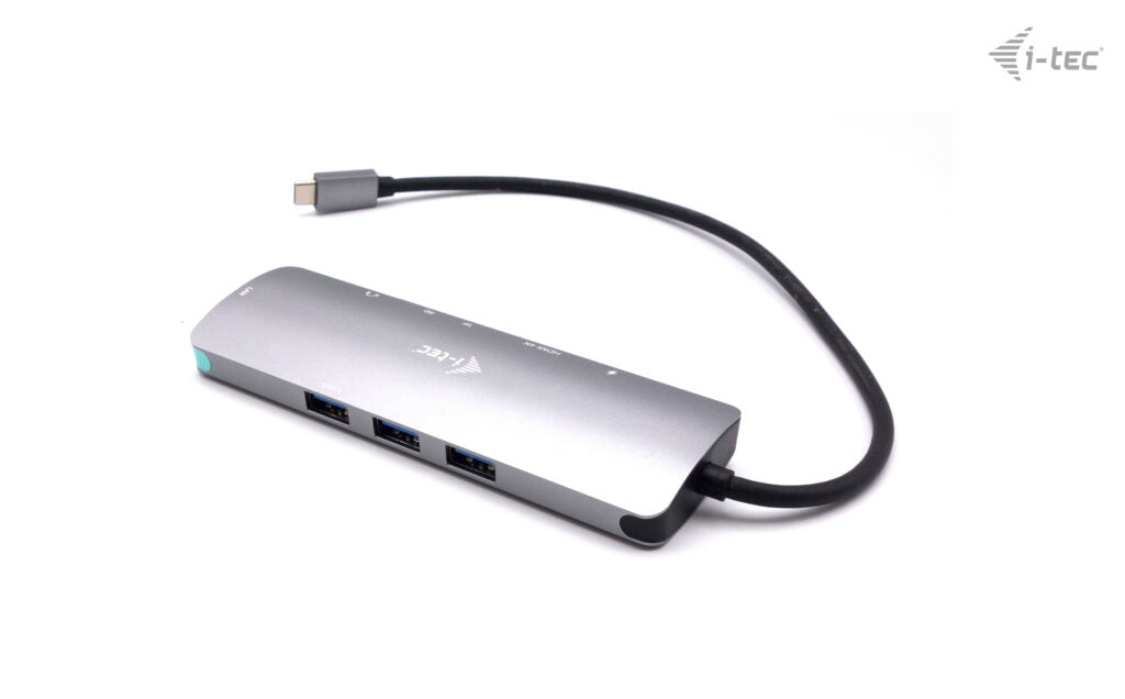 I-TEC USB C Metal Nano Docking Station 1xHDMI4K 1xSD Cardreader 1xmicroSD reader 1xGLAN 3xUSB 3.0 Port 1xUSB-C Sans Alimentation