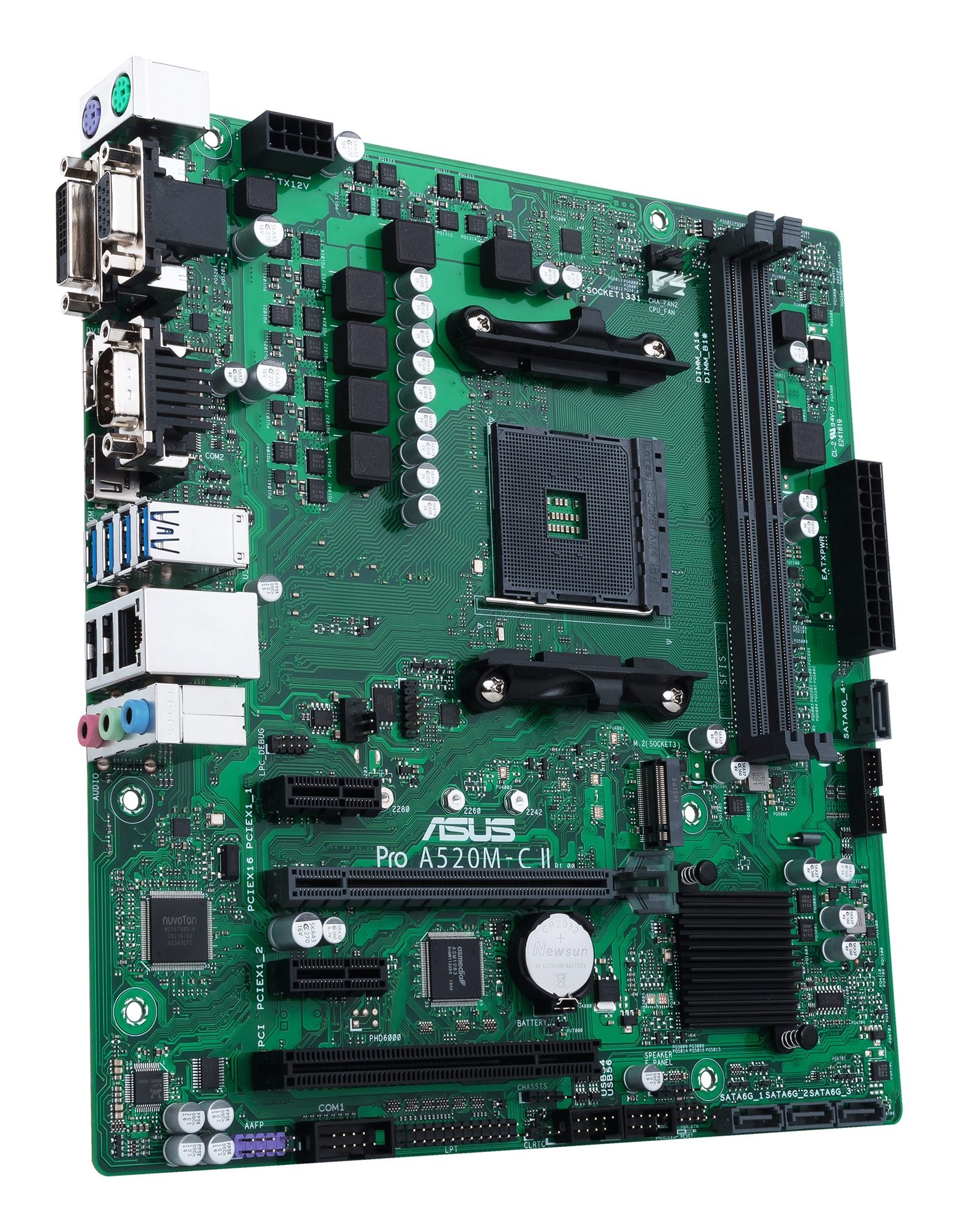 ASUS PRO A520M-C II/CSM AM4 2xDDR4 4xSATA 1xM.2 1xDsub 1xDVI 1xHDMI 1xDP MB