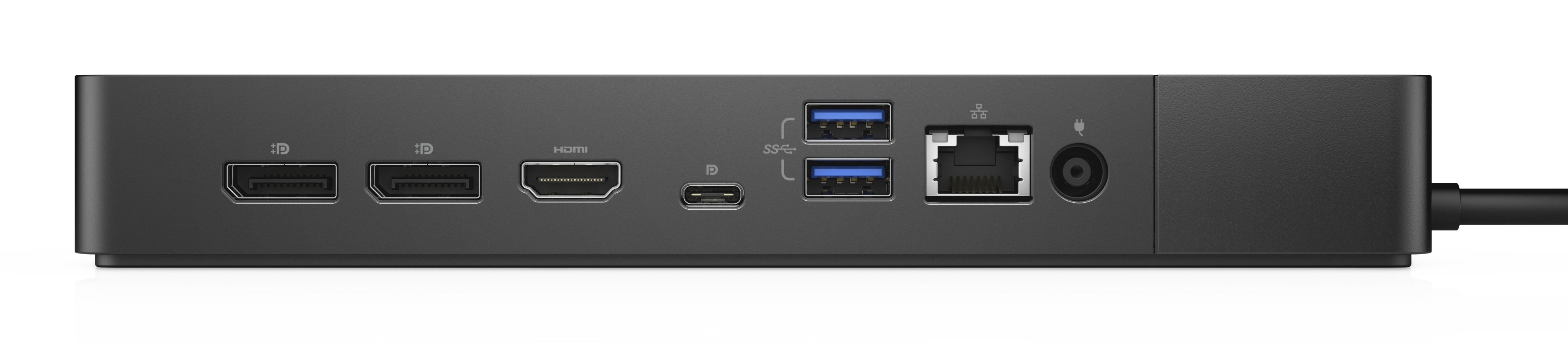 DELL WD19S-130W Avec fil USB 3.2 Gen 2 (3.1 Gen 2) Type-C Noir