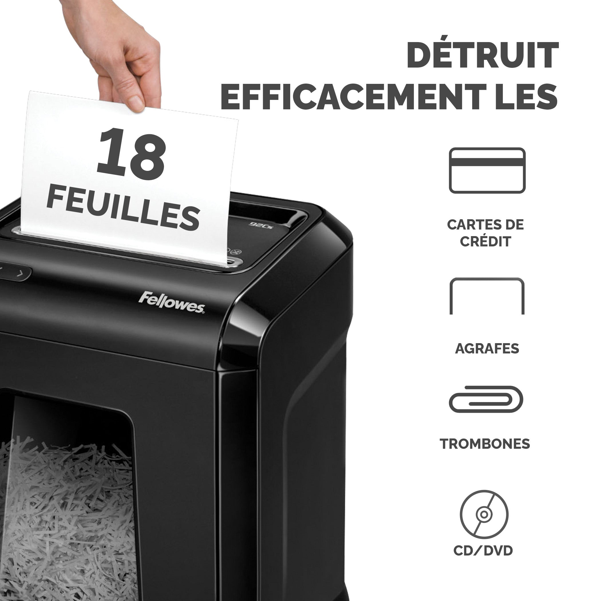FELLOWES Destructeur professionnel 92Cs