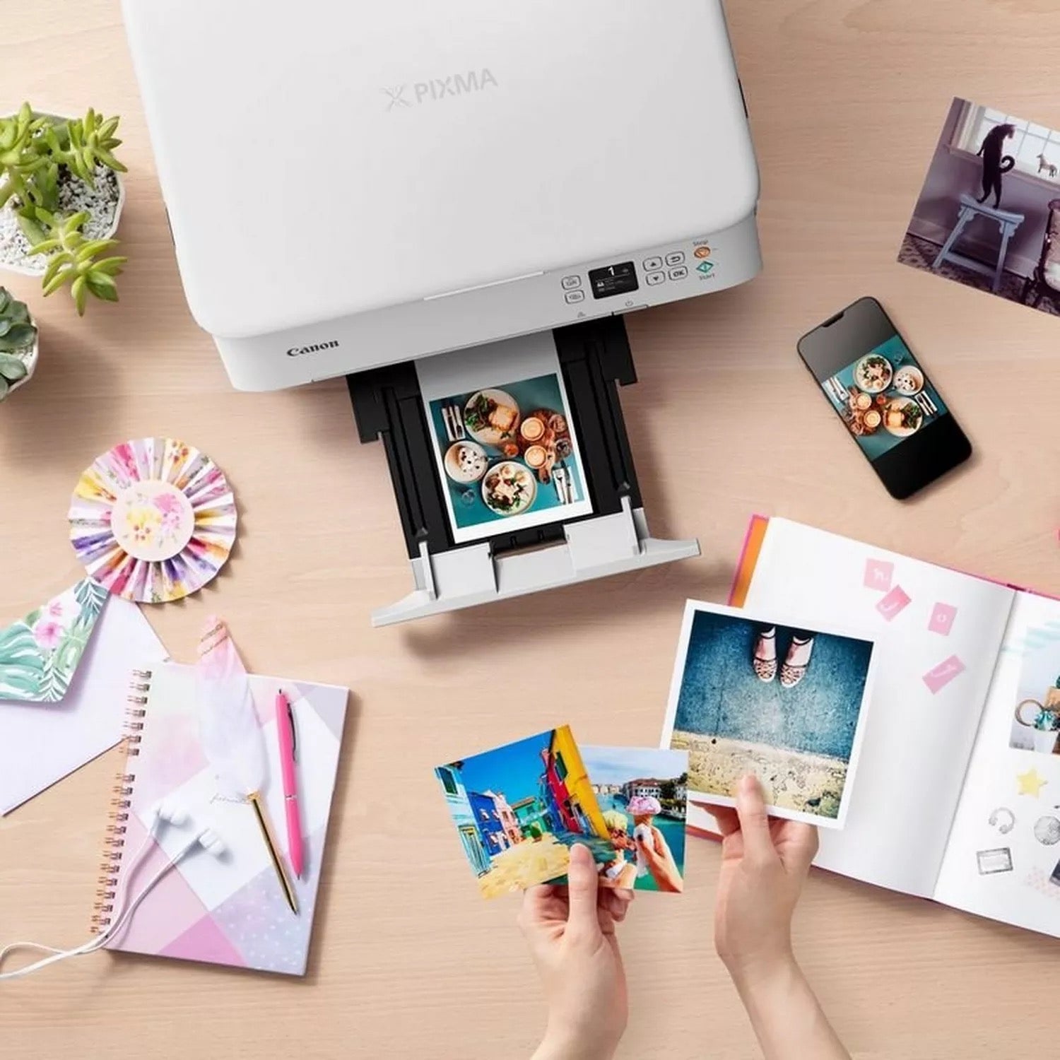 Canon Pixma TS5351i - appareil multifonction a jet d'encre - numérisation, copie, 1200x4800 DPI A4, Wi-Fi, AirPrint