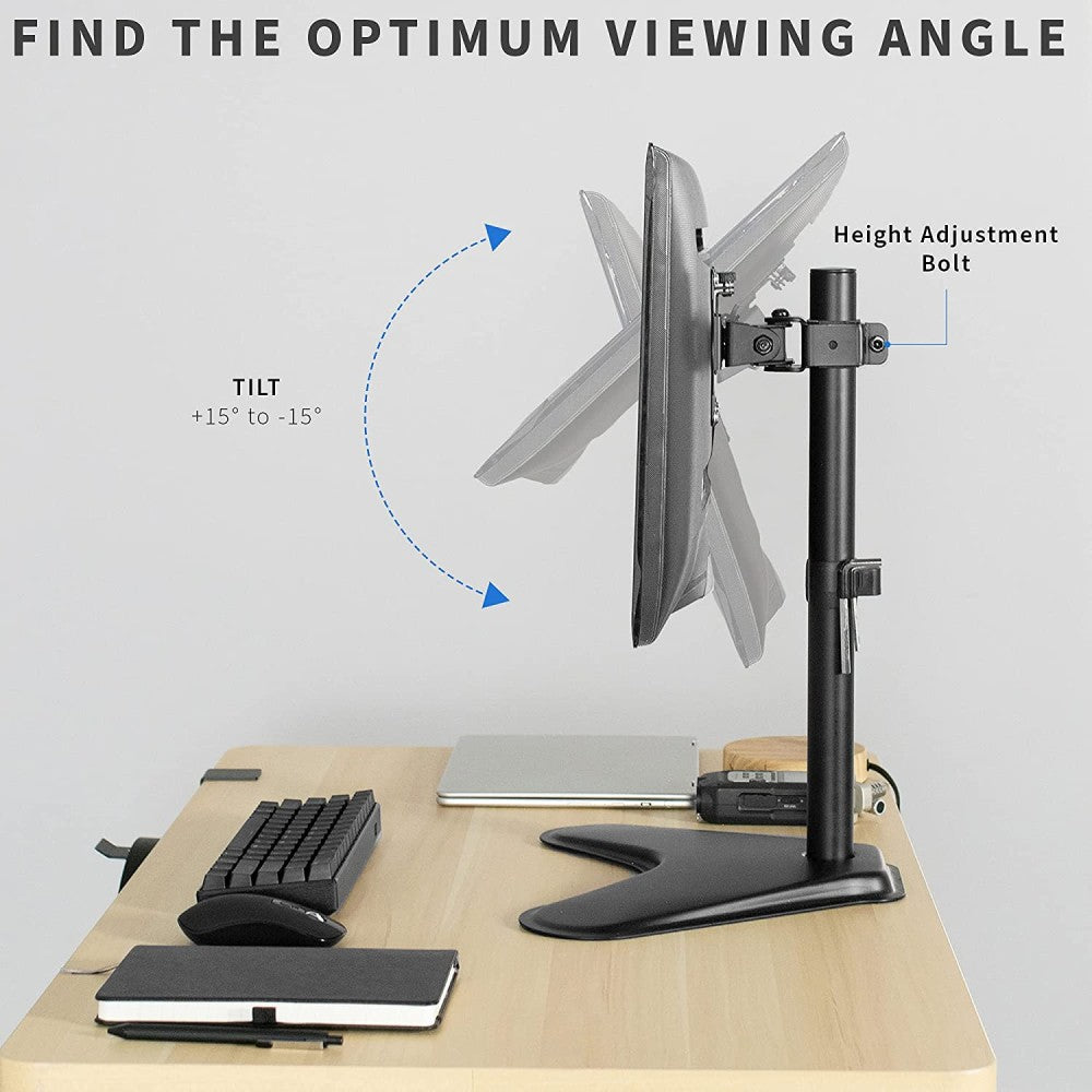Techly ICA-LCD 2500 Support de moniteur rotatif pour écran LCD de 13 a 27” jusqu'a 10kg