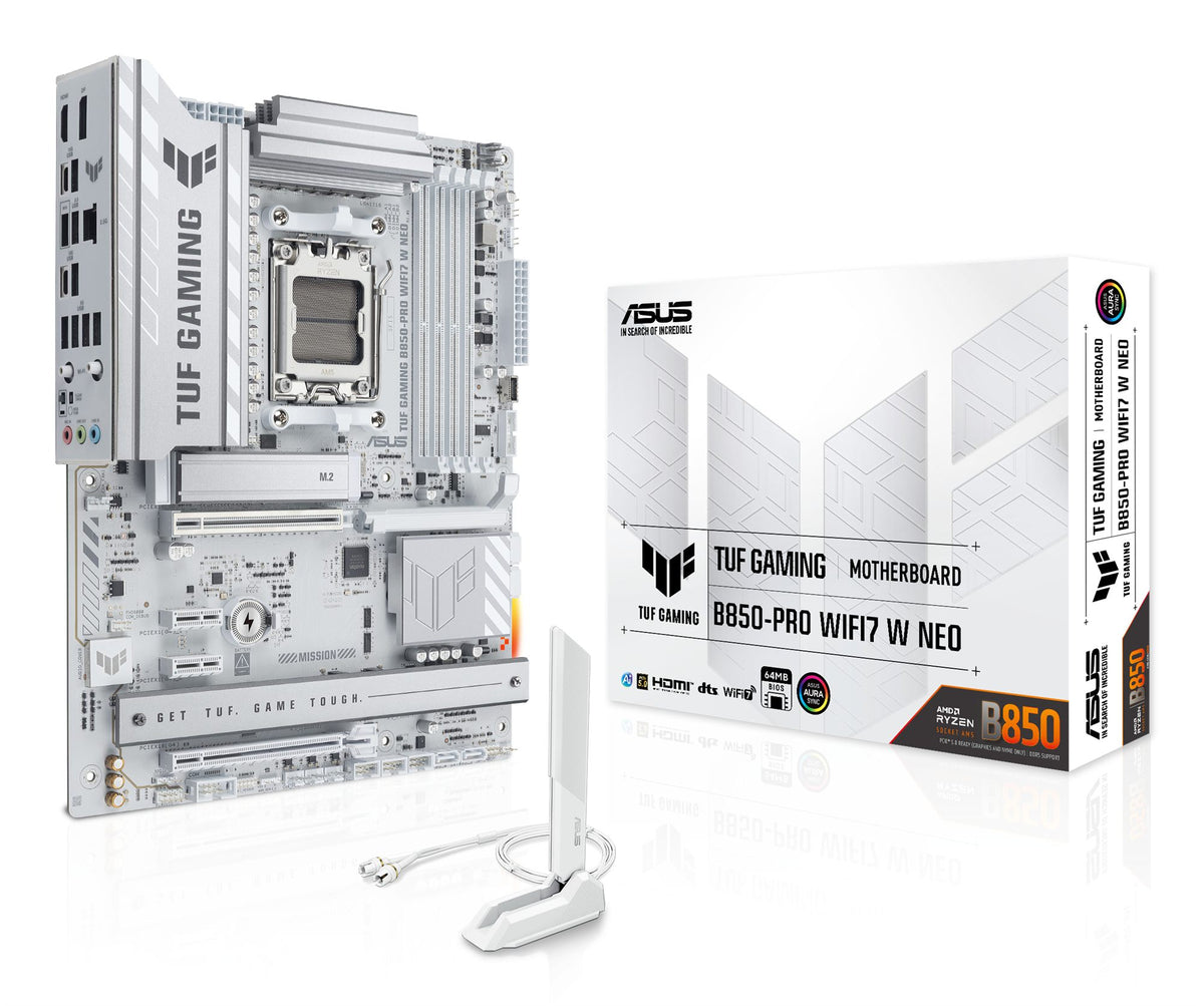 ASUS AMD B850 ATX motherboard DDR5 PCIe 5.0 3xM.2