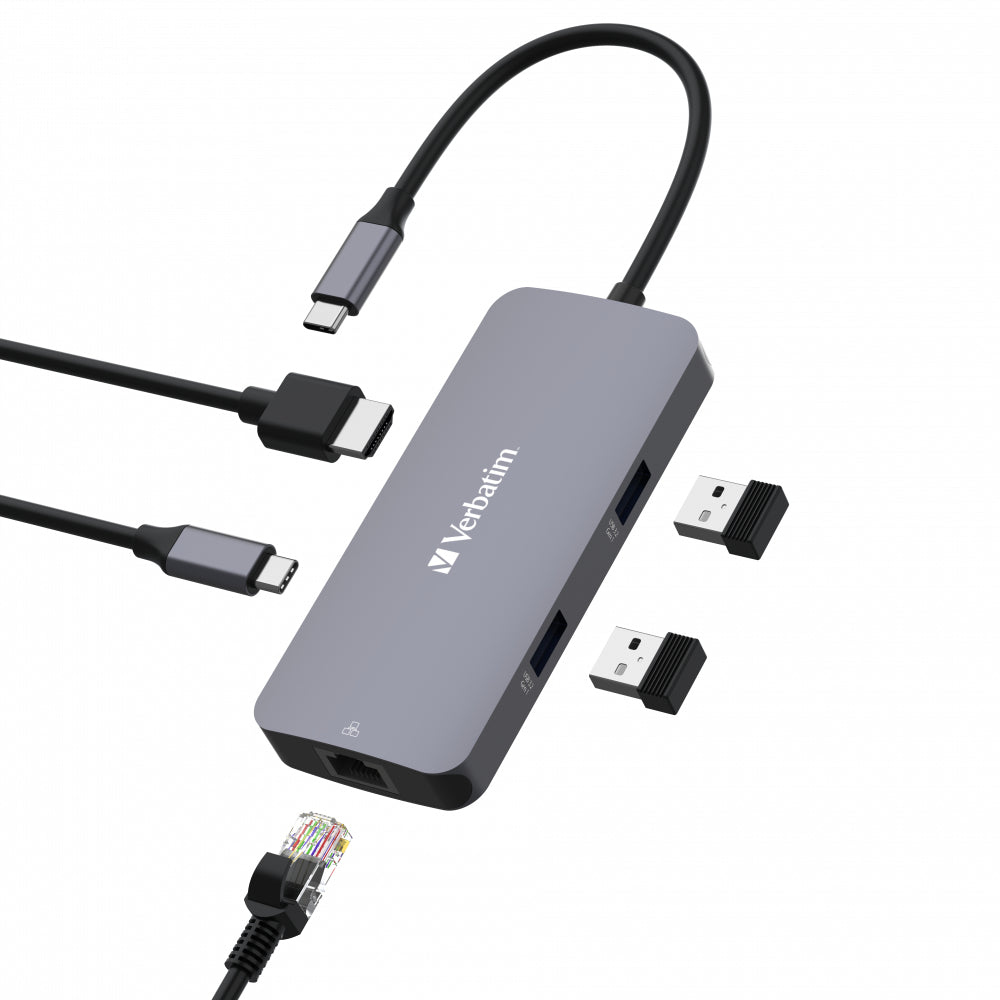 VERBATIM USB-C PRO MULTIPORT 5 PORT HUB CMH-05 WCF (P)