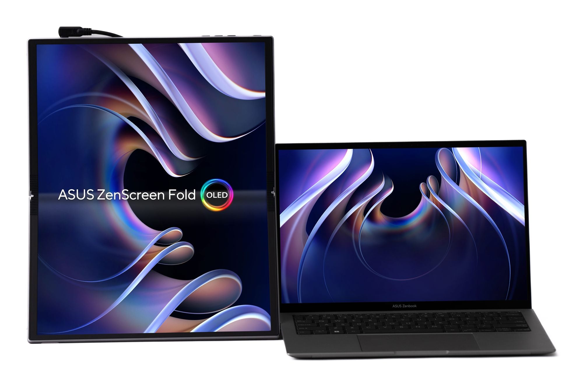 "ASUS ZenScreen Fold OLED MQ17QH écran plat de PC 43,9 cm (17.3"") 2560 x 1920 pixels Quad HD Argent"