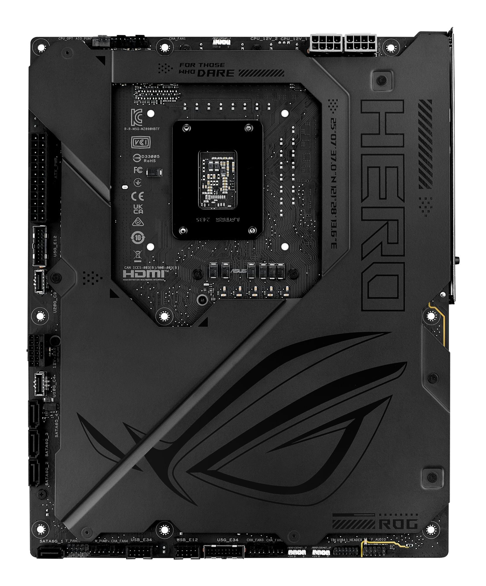 ASUS ROG MAXIMUS Z890 HERO BTF LGA 1851 DDR5 ATX motherboard 1xHDMI 2xThunderbolt 6xM.2 4xSATA