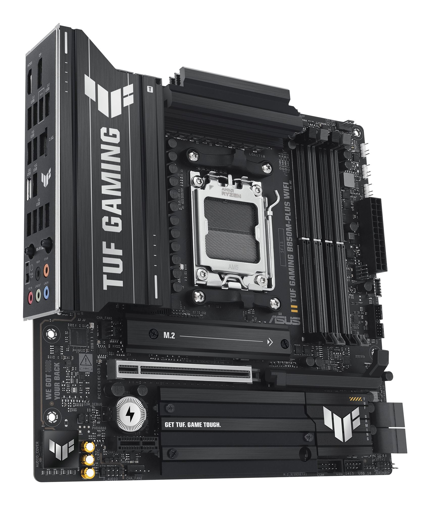 ASUS TUF GAMING B850M-PLUS WIFI AM5 DDR5 micro ATX MB 1xHDMI 1xDP 3xM.2 4xSATA