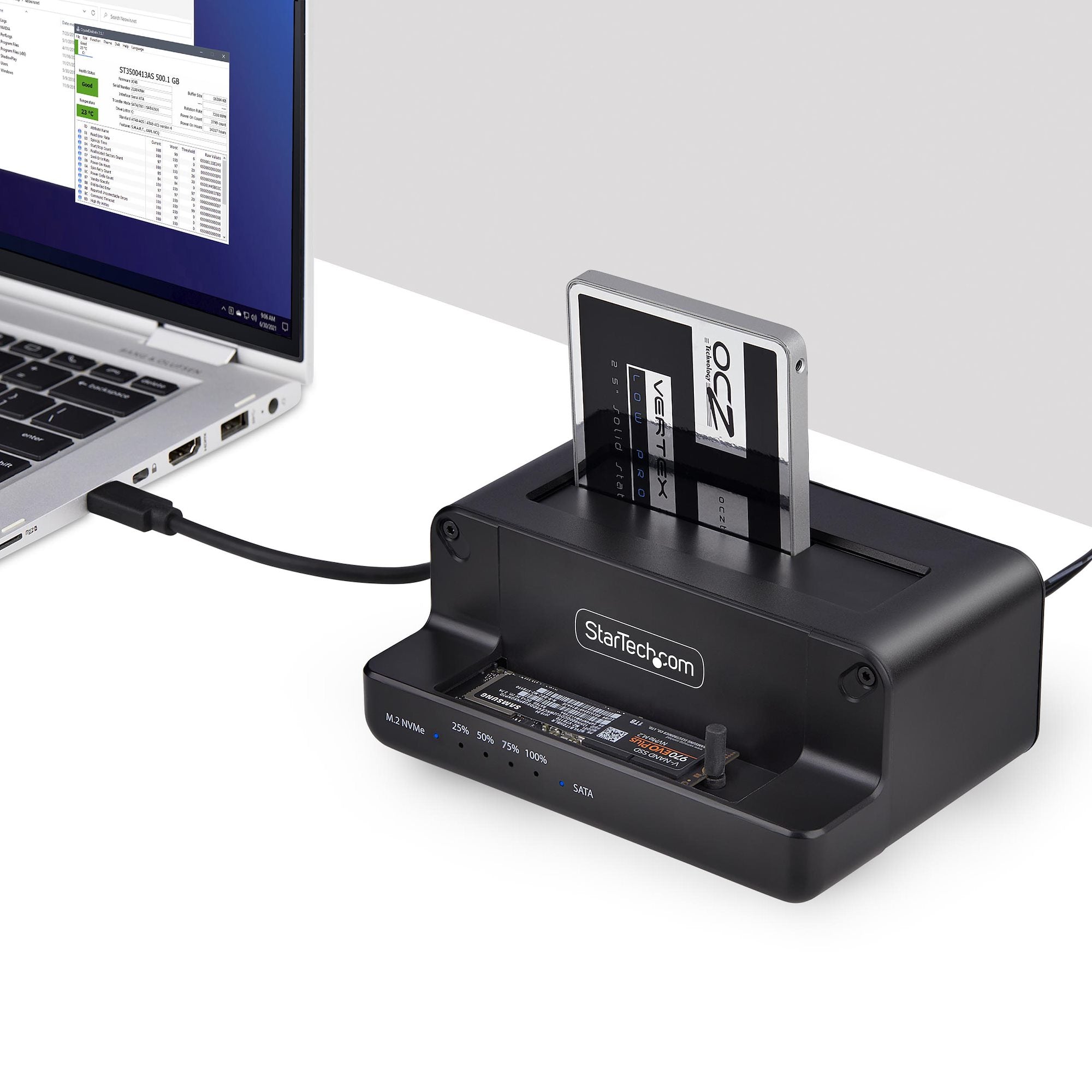 M.2 NVMe to 2.5/3.5" SATA Duplicator