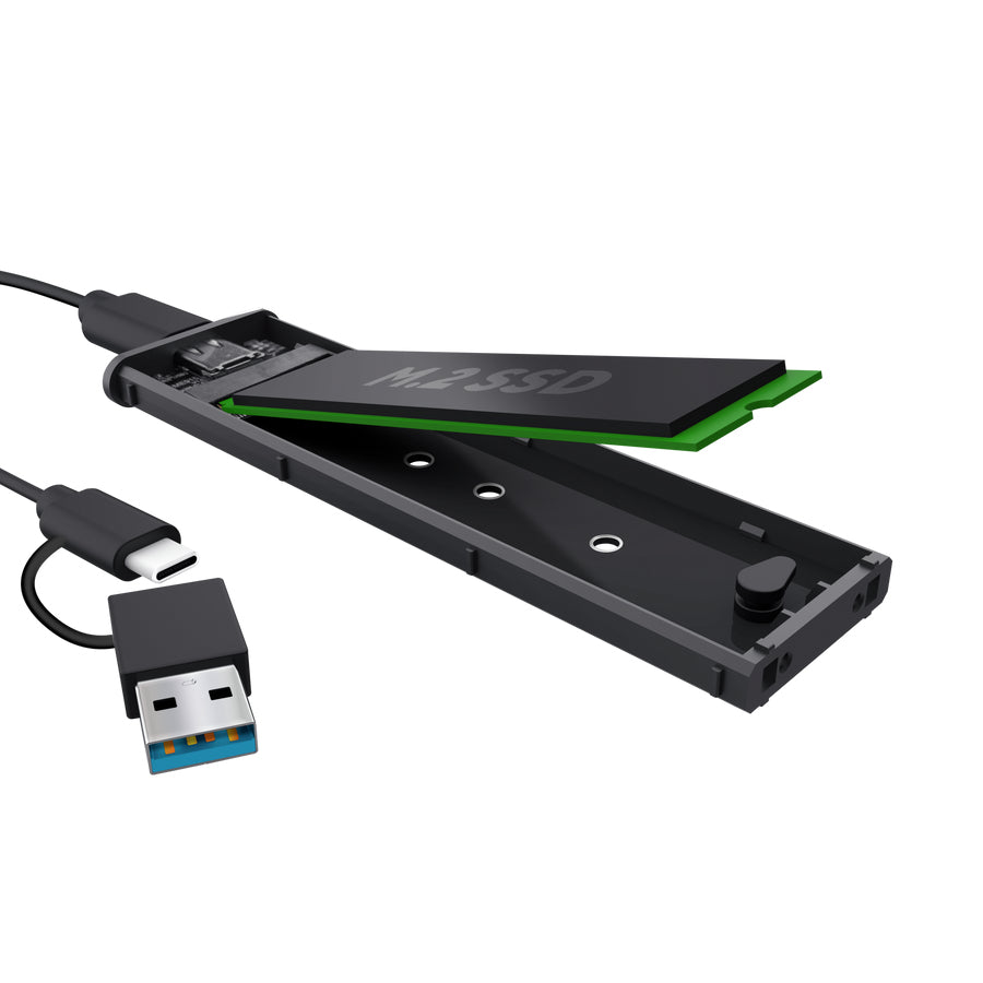 TRUST Boitier compact USB-C/A pour carte SSD