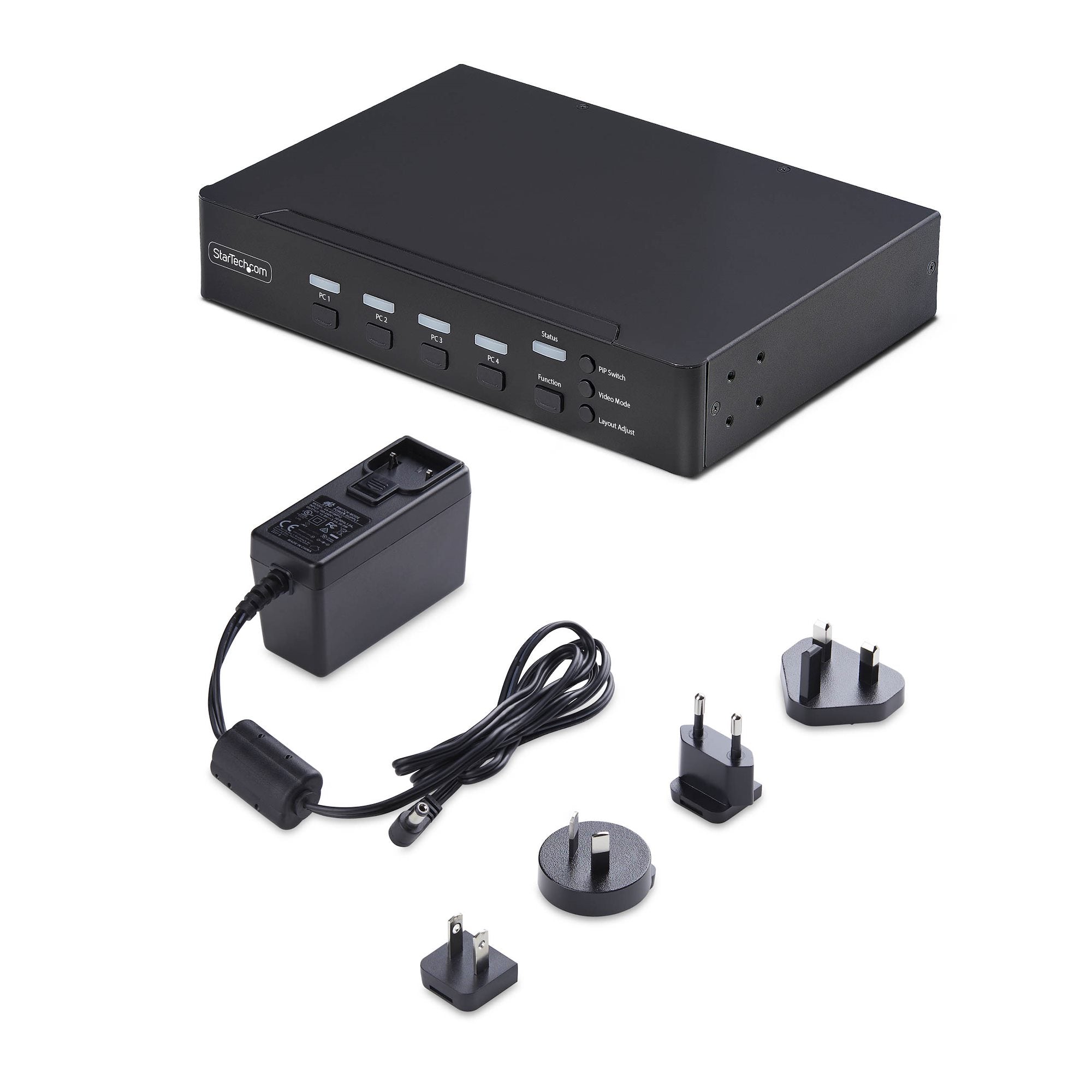4-Port DP KVM Switch with Mouse Roaming
