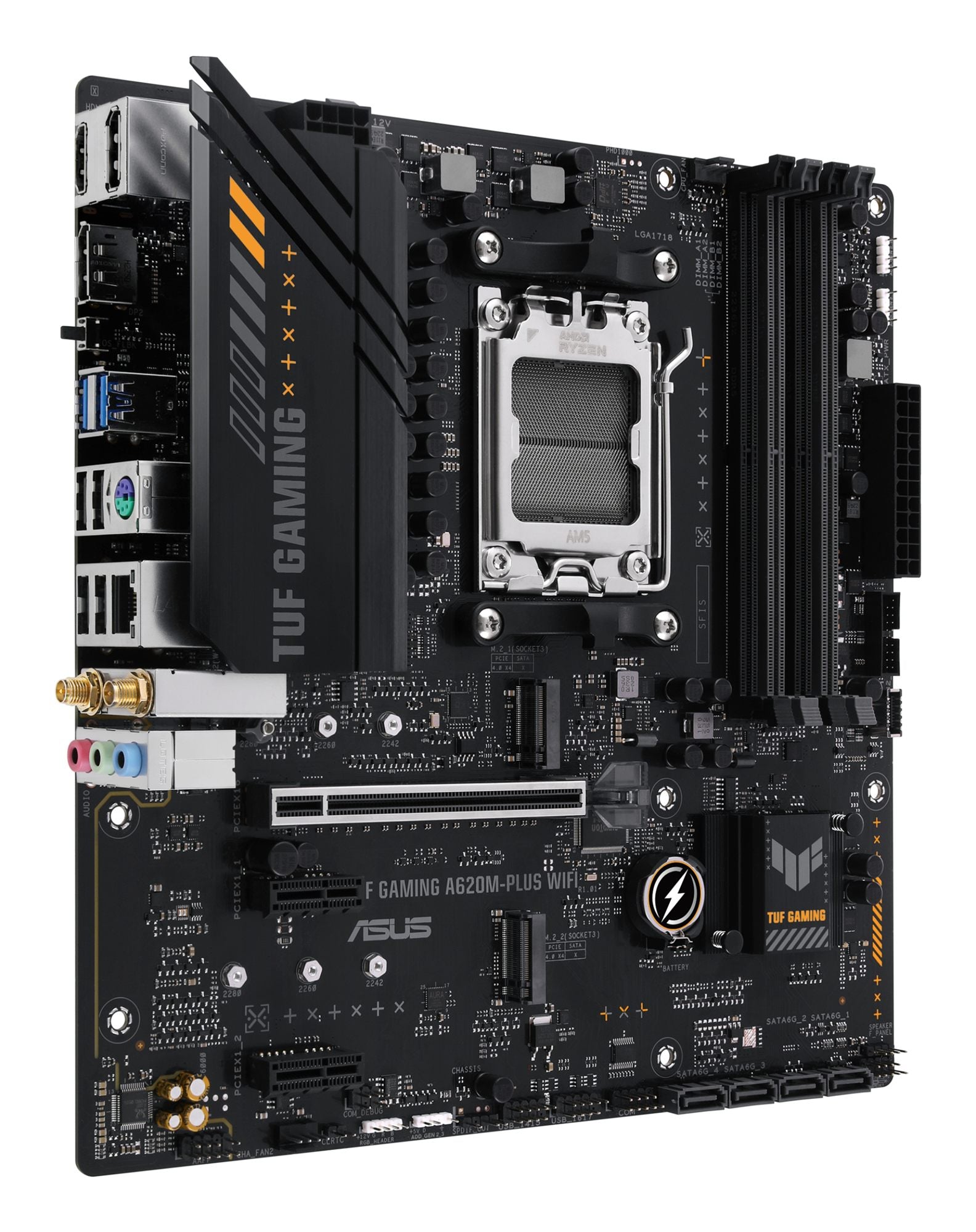 ASUS TUF GAMING A620M-PLUS WIFI AMD A620 Emplacement AM5 micro ATX