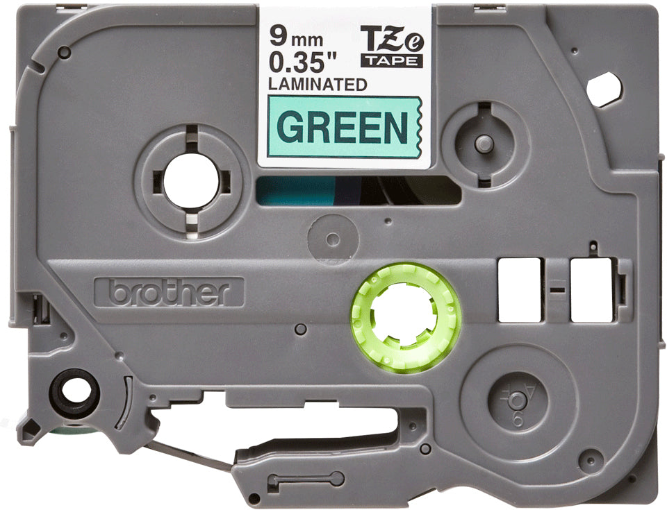 BROTHER P-TOUCH TZE-721 noir sur vert 9mm