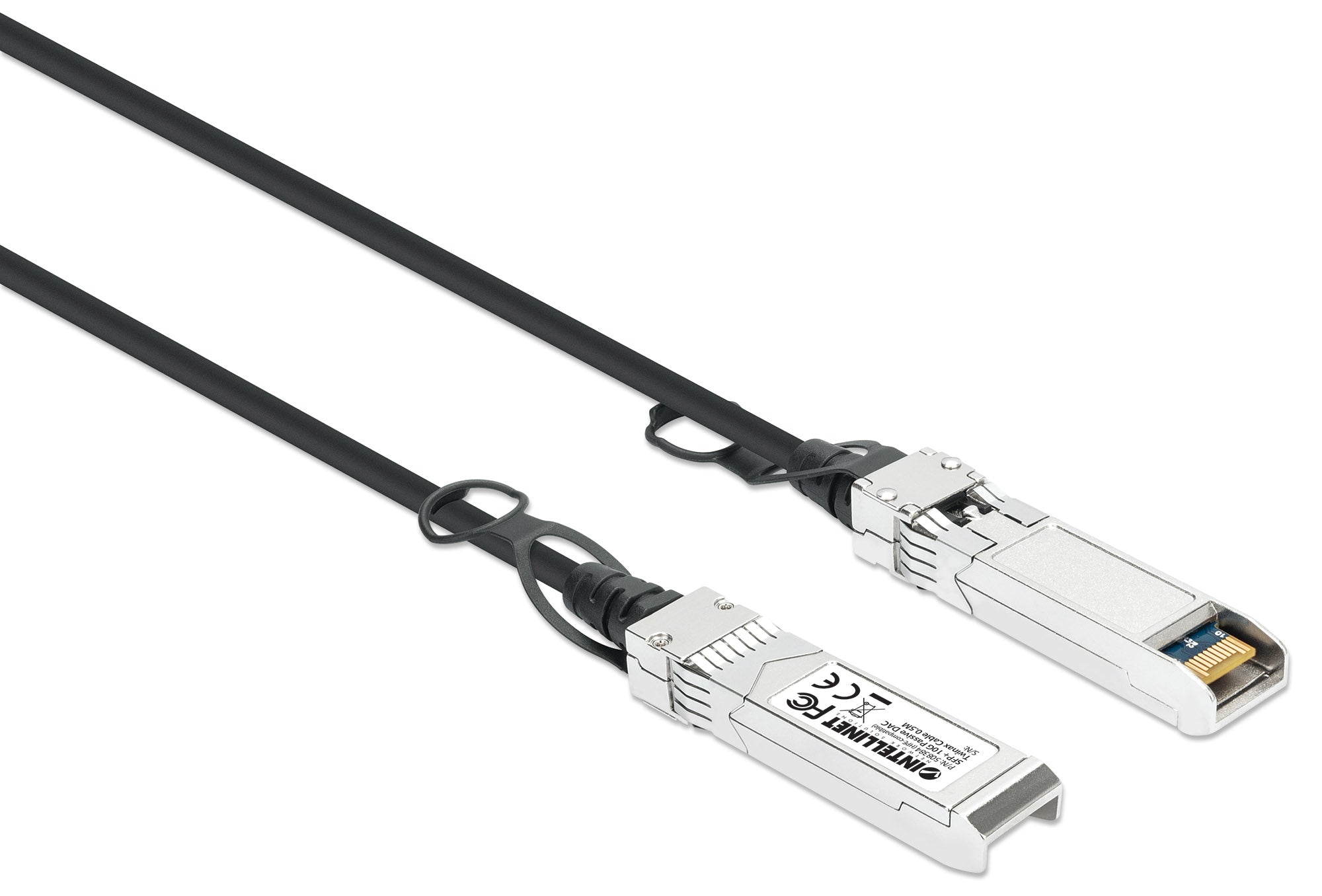 Intellinet 508384 câble InfiniBand et a fibres optiques 0,5 m SFP+ Noir