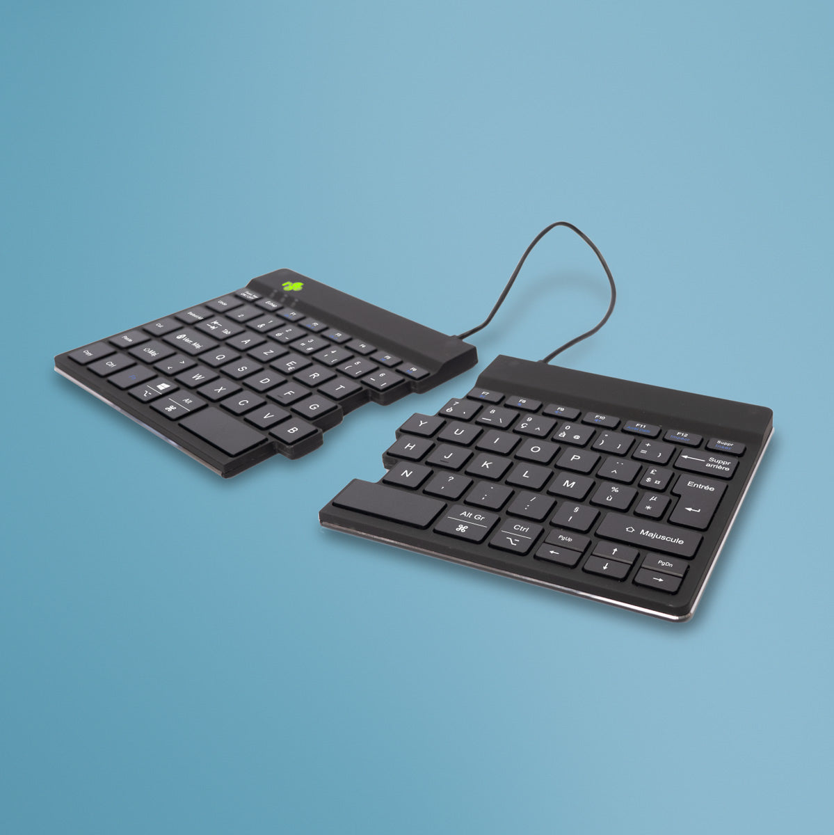 R-GO TOOLS Clavier ergo Split Break, divisé, Bluetooth noir
