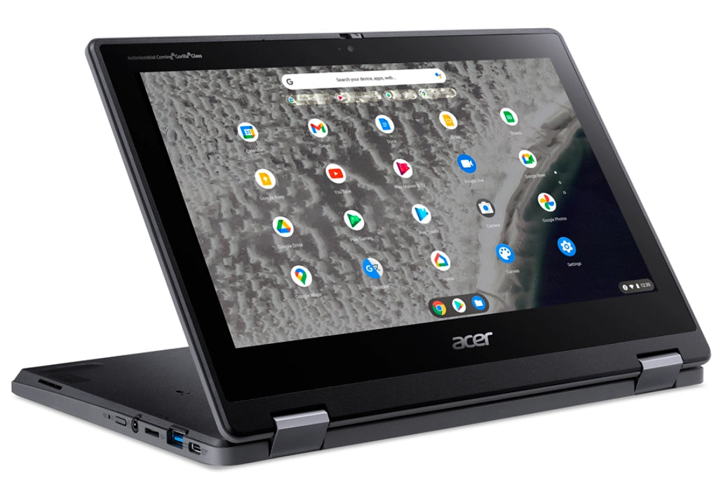 Acer Chromebook R753TN-C363 Intel® Celeron® N4500 29,5 cm (11.6") Écran tactile HD 4 Go LPDDR4x-SDRAM 32 Go Wi-Fi 6 (802.11ax) ChromeOS Français Noir