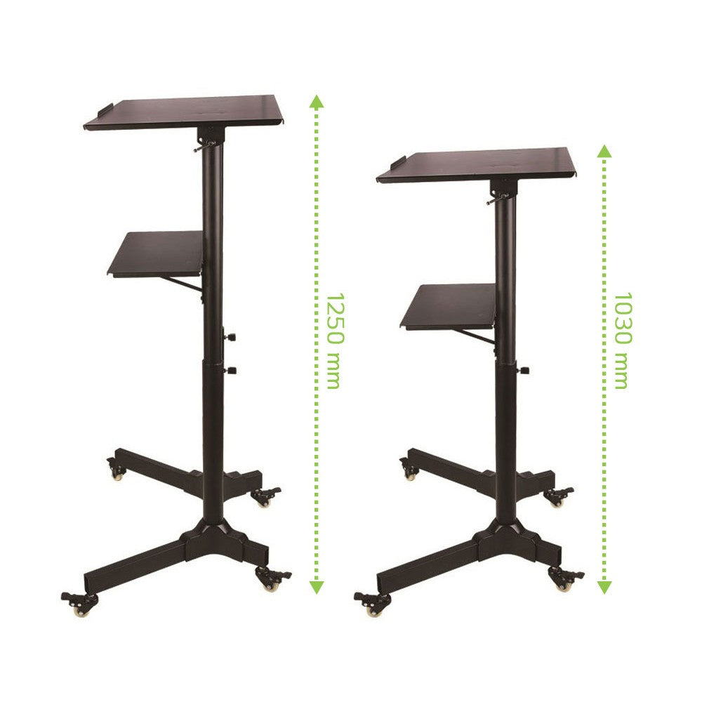 Techly ICA-TB TPM-1BK Table pour ordinateur portable noire
