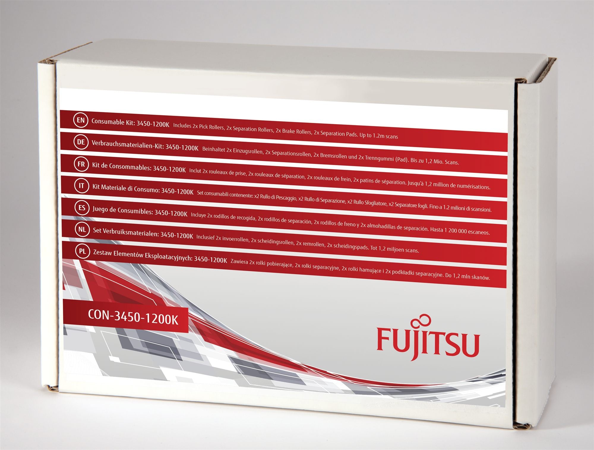 FUJITSU Consumable Kit 3450-1200K 2 Pack For fi-5950 fi-5900C