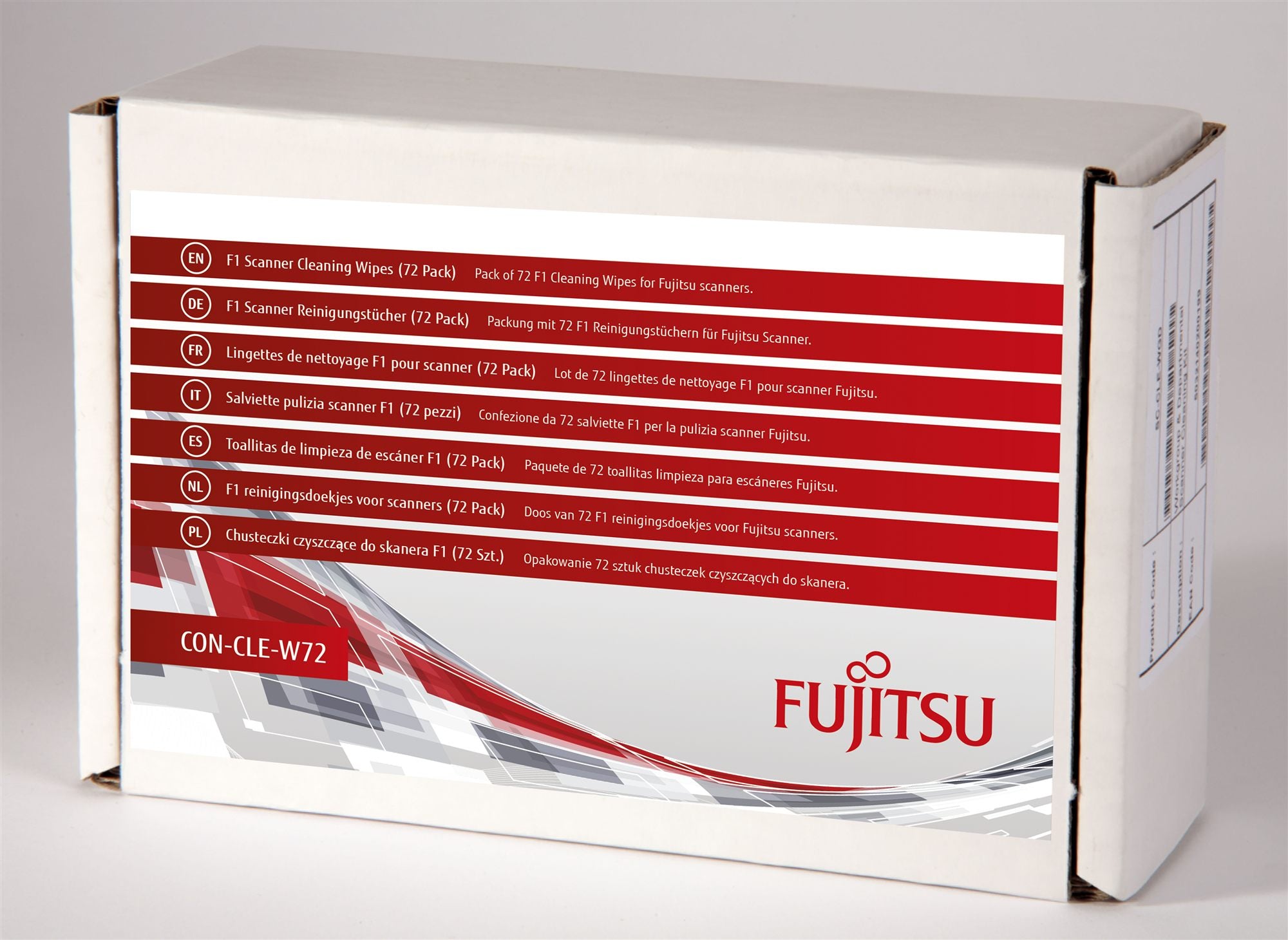 FUJITSU Lot de 72 lingettes de nettoyage pour scanner SP30