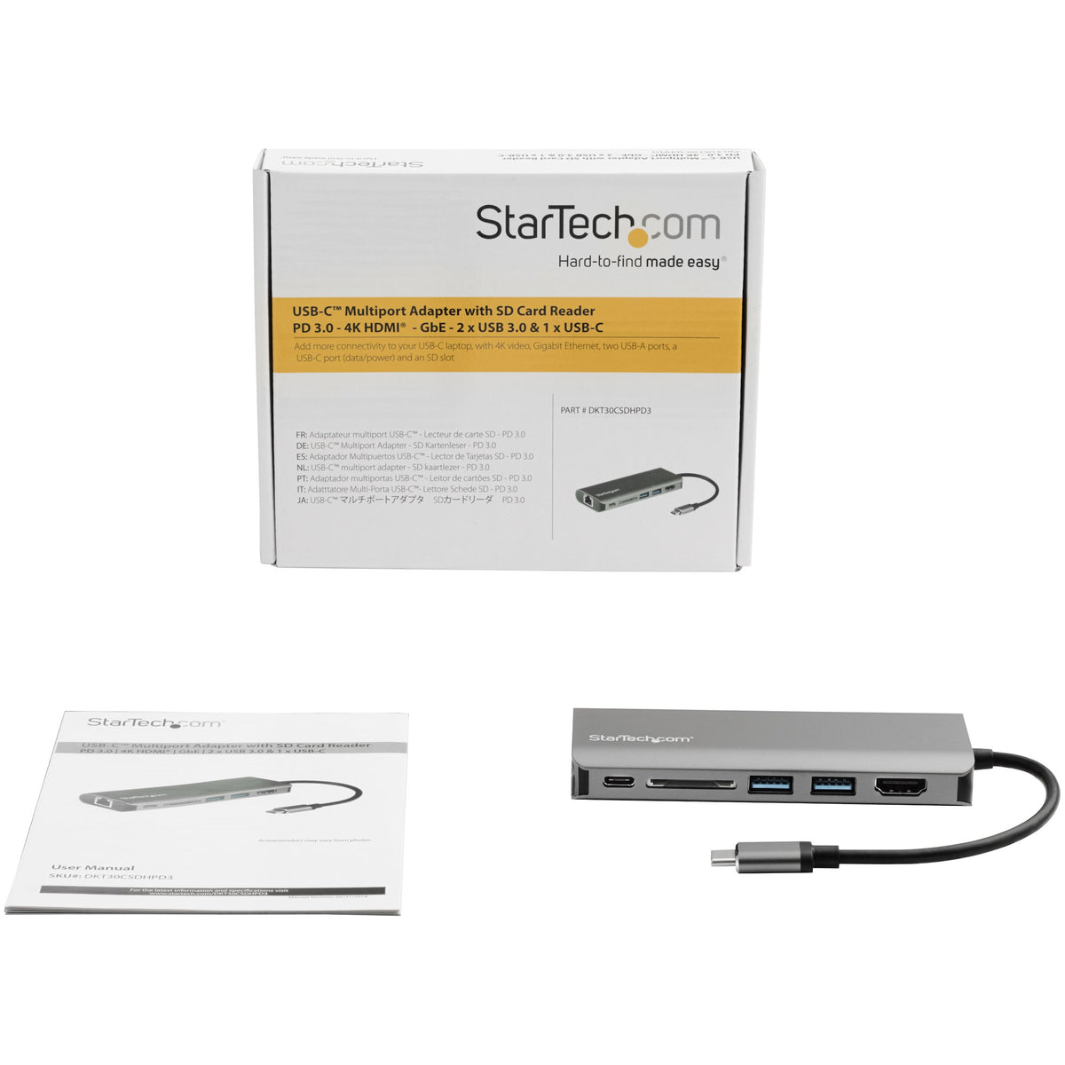 Adapter Multiport USB C - HDMI - SD PD