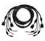 CABLE ASSY 2-DVI-I/1-USB/2-AUDIO 10FT