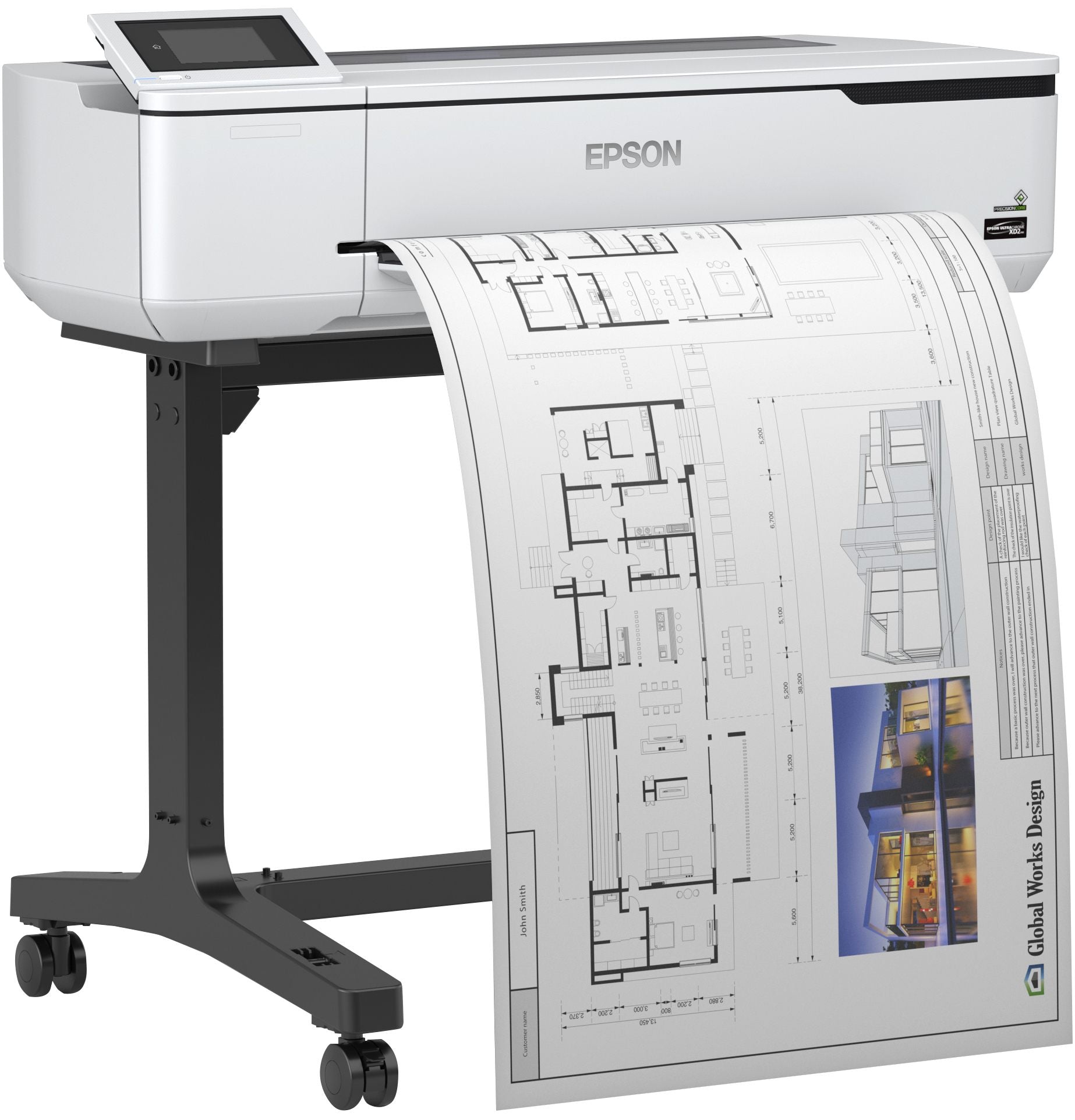 EPSON SureColor SC-T3100 24inch large-format printer colour ink-jet Roll A1 61.0cm 2400x1200dpi Gigabit LAN Wi-Fi USB 3.0 Cutter