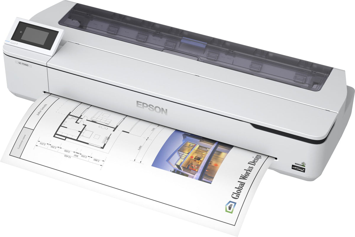 EPSON SureColor SC-T5100N 36inch large-format printer colour ink-jet Roll 91.4cm 2400x1200dpi Gigabit LAN Wi-Fi USB 3.0 Cutter