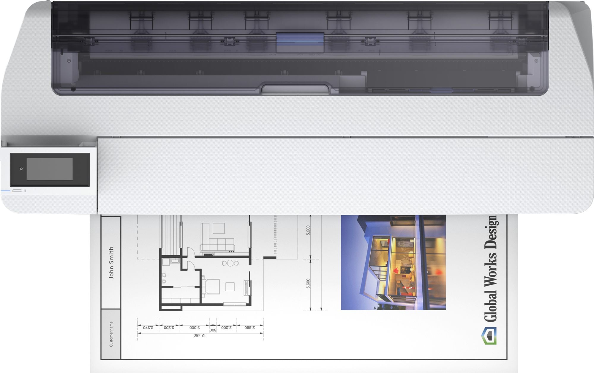 EPSON SureColor SC-T5100N 36inch large-format printer colour ink-jet Roll 91.4cm 2400x1200dpi Gigabit LAN Wi-Fi USB 3.0 Cutter