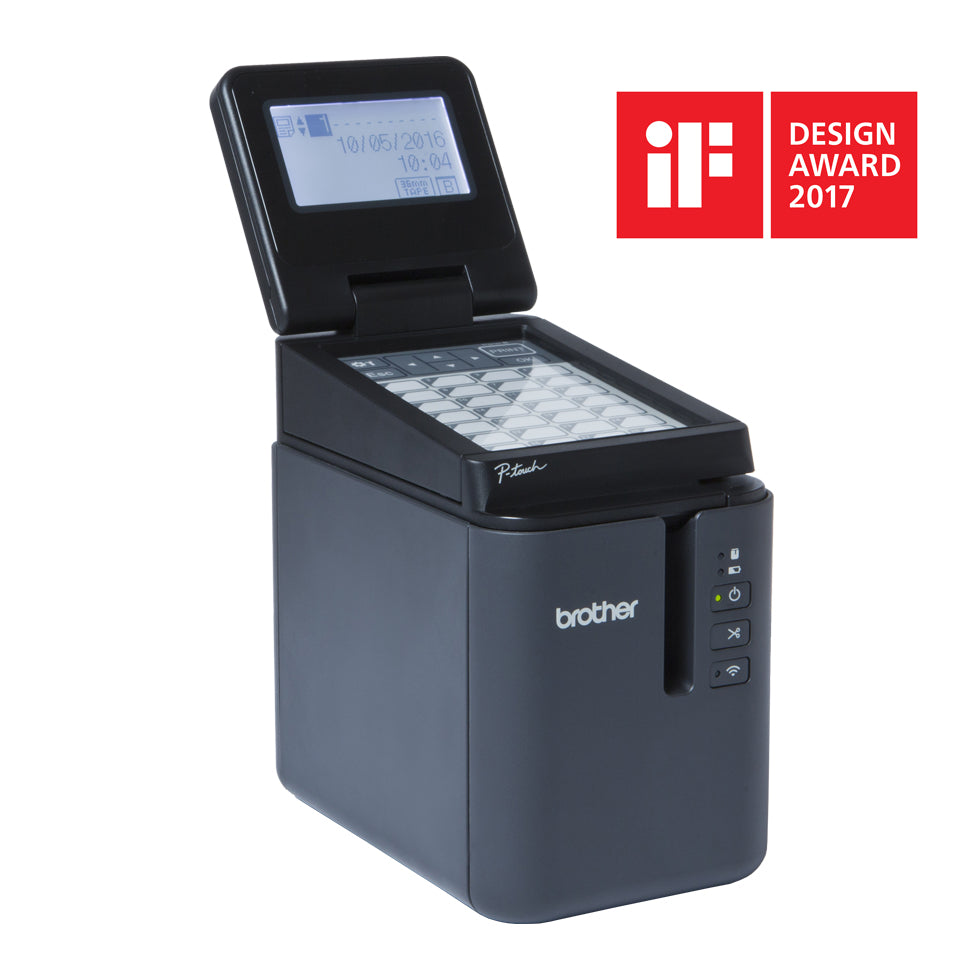 Brother PT-P950NW imprimante pour étiquettes Transfert thermique 360 x 360 DPI 60 mm/sec Avec fil &sans fil Ethernet/LAN TZe Wifi