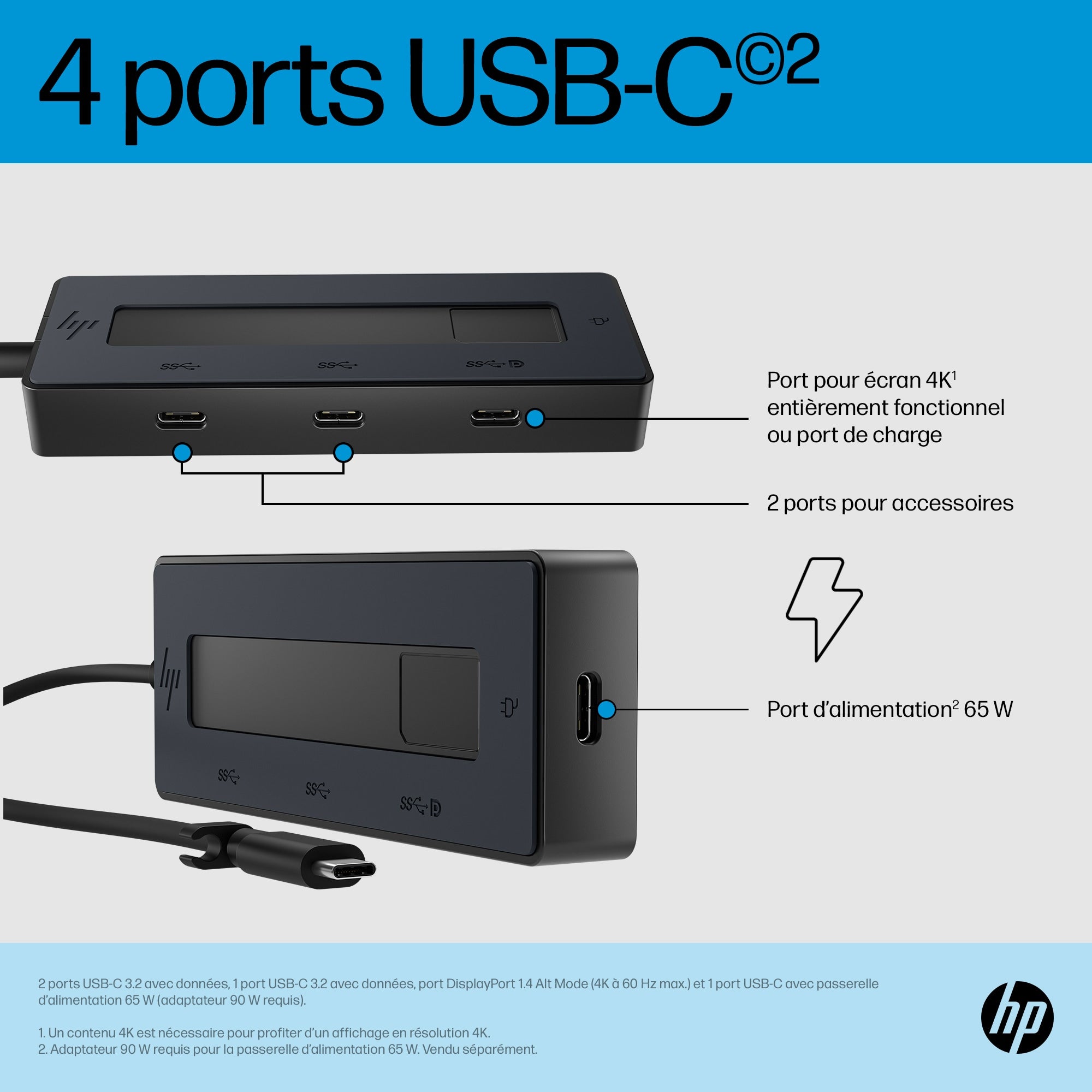 HP 4K USB-C Multiport Hub (EU)