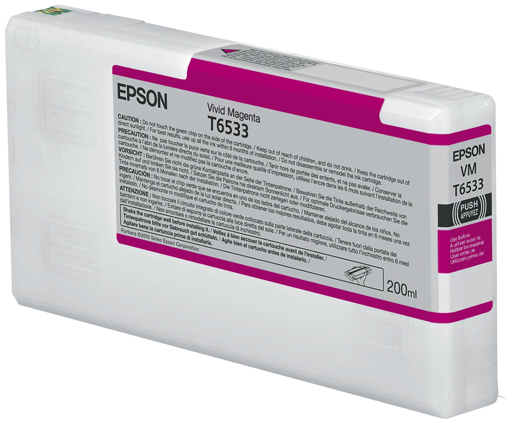 EPSON 5LB T6533 ink cartridge vivid magenta standard capacity 200ml