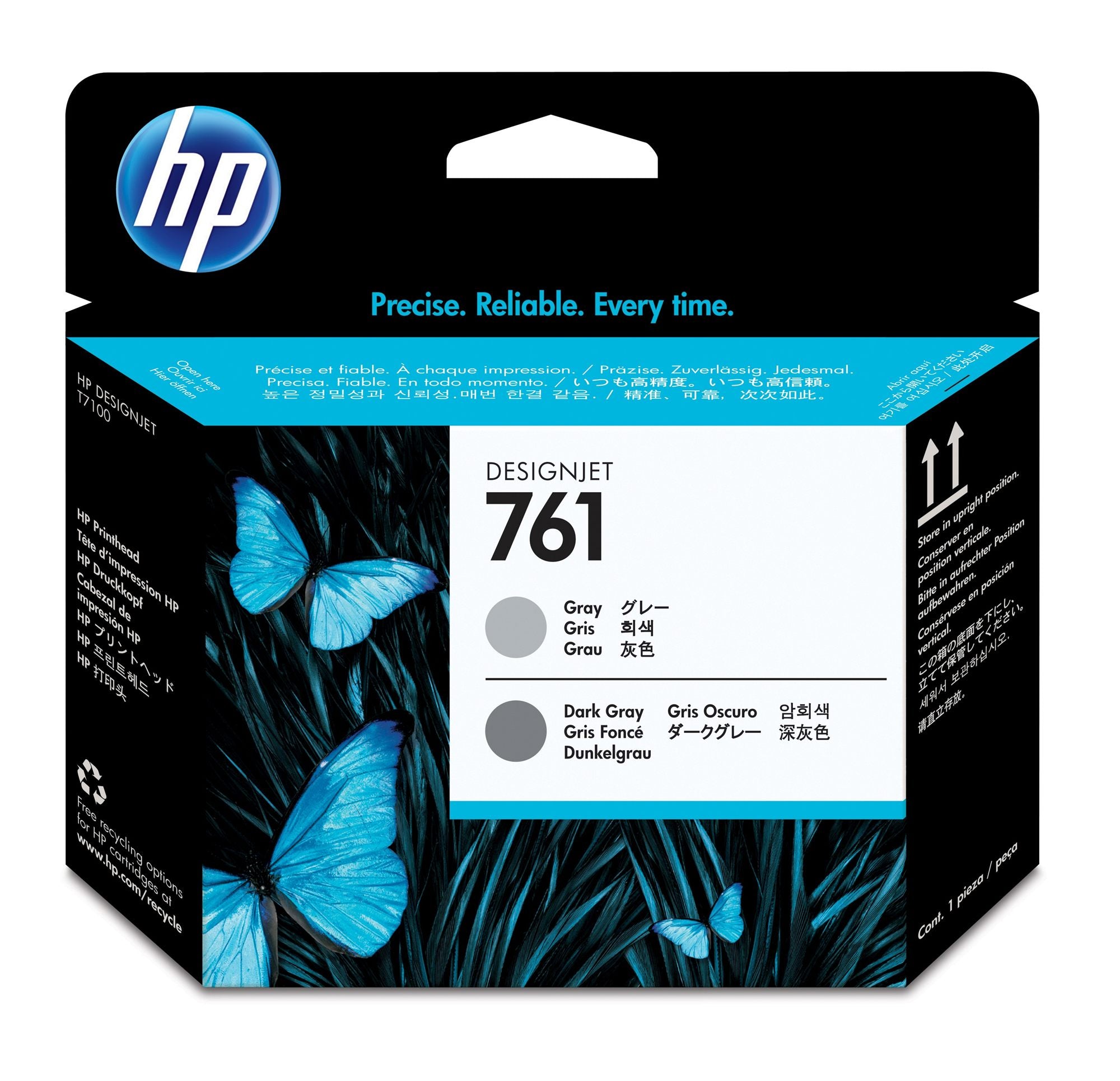 HP 761 original printhead CH647A grey and dark grey standard capacity 1-pack