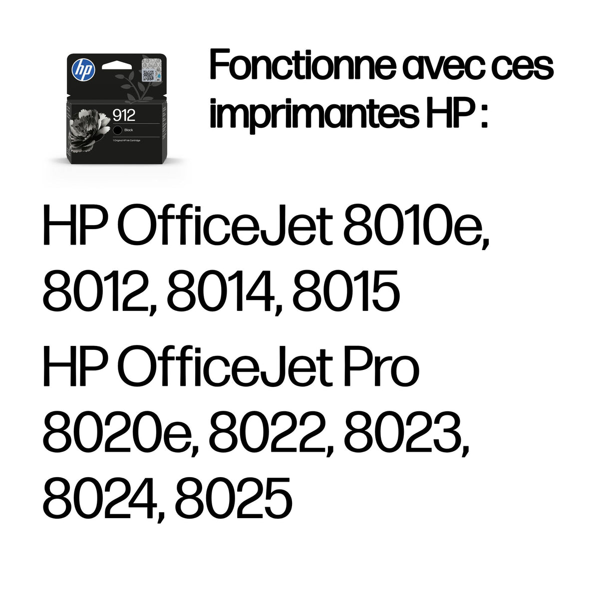 HP 912 Black Original Ink Cartridge