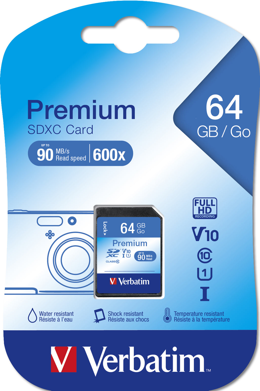 Verbatim SDXC HD Card 64GB Class 10