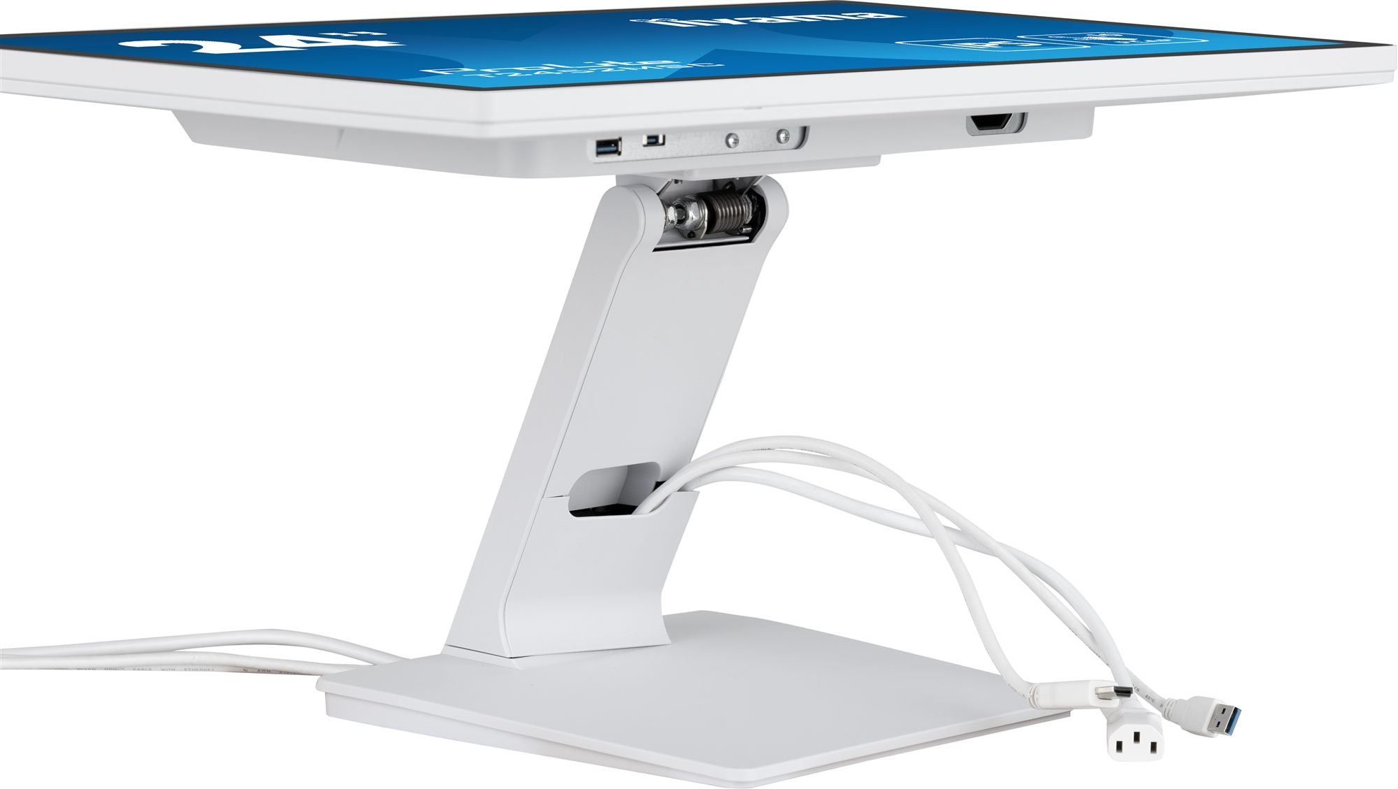 iiyama ProLite T2452MSC-W1 écran plat de PC 61 cm (24") 1920 x 1080 pixels Full HD LCD Écran tactile Multi-utilisateur Blanc