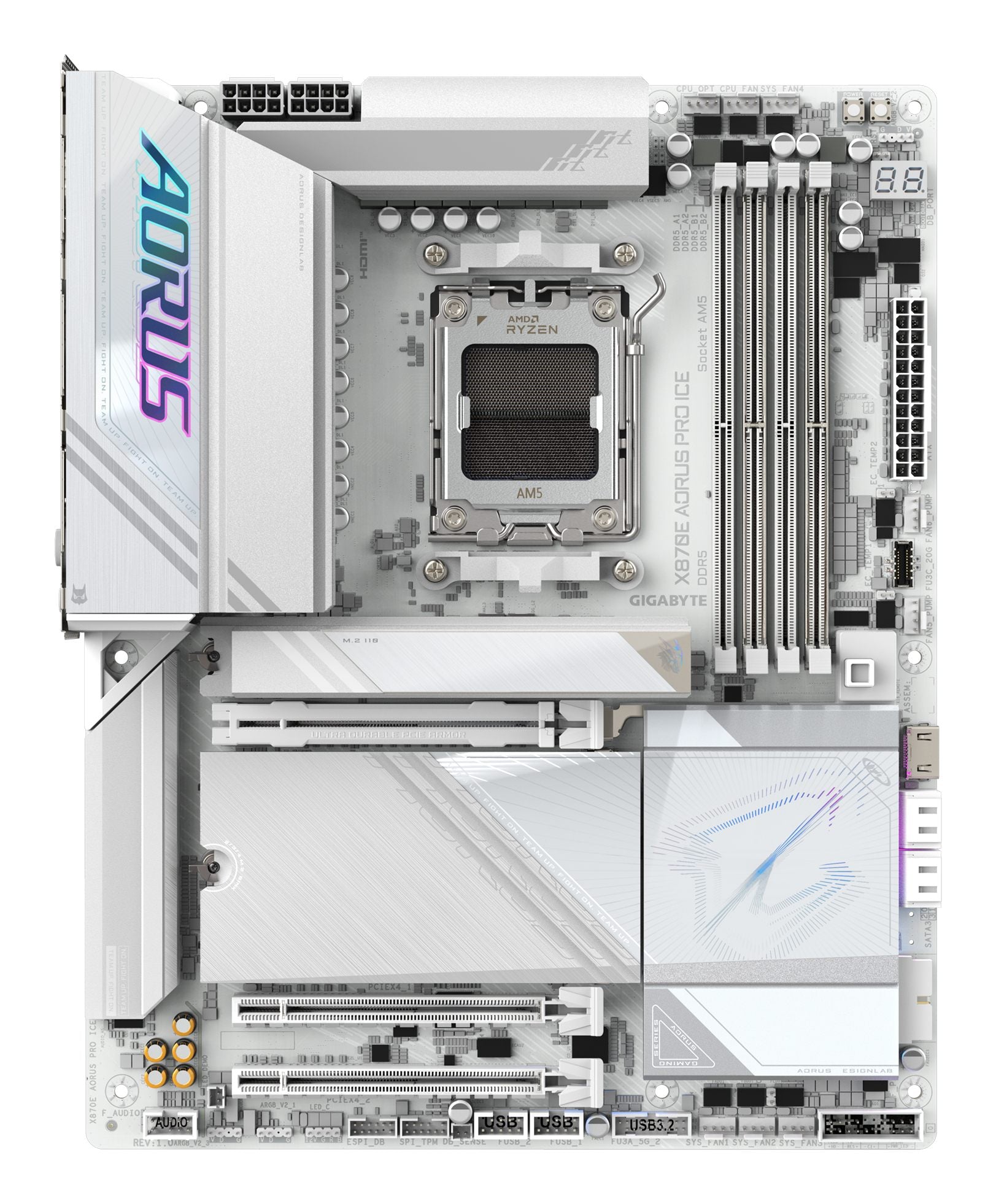 GIGABYTE X870E AORUS PRO ICE carte mere AMD X870E Emplacement AM5 ATX