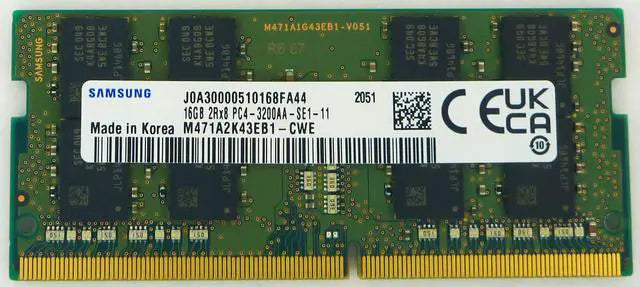 Samsung M471A2K43EB1-CWE - 16 Go - 1 x 16 Go - DDR4 - 3200 MHz - 260-pin SO-DIMM