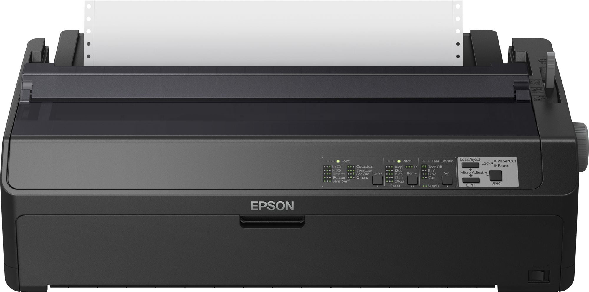 EPSON LQ 2090II Printer Mono dot-matrix Roll 21.6 cm 406.4mm width 420x364mm 360x180dpi 24pin 584char/sec parallel USB