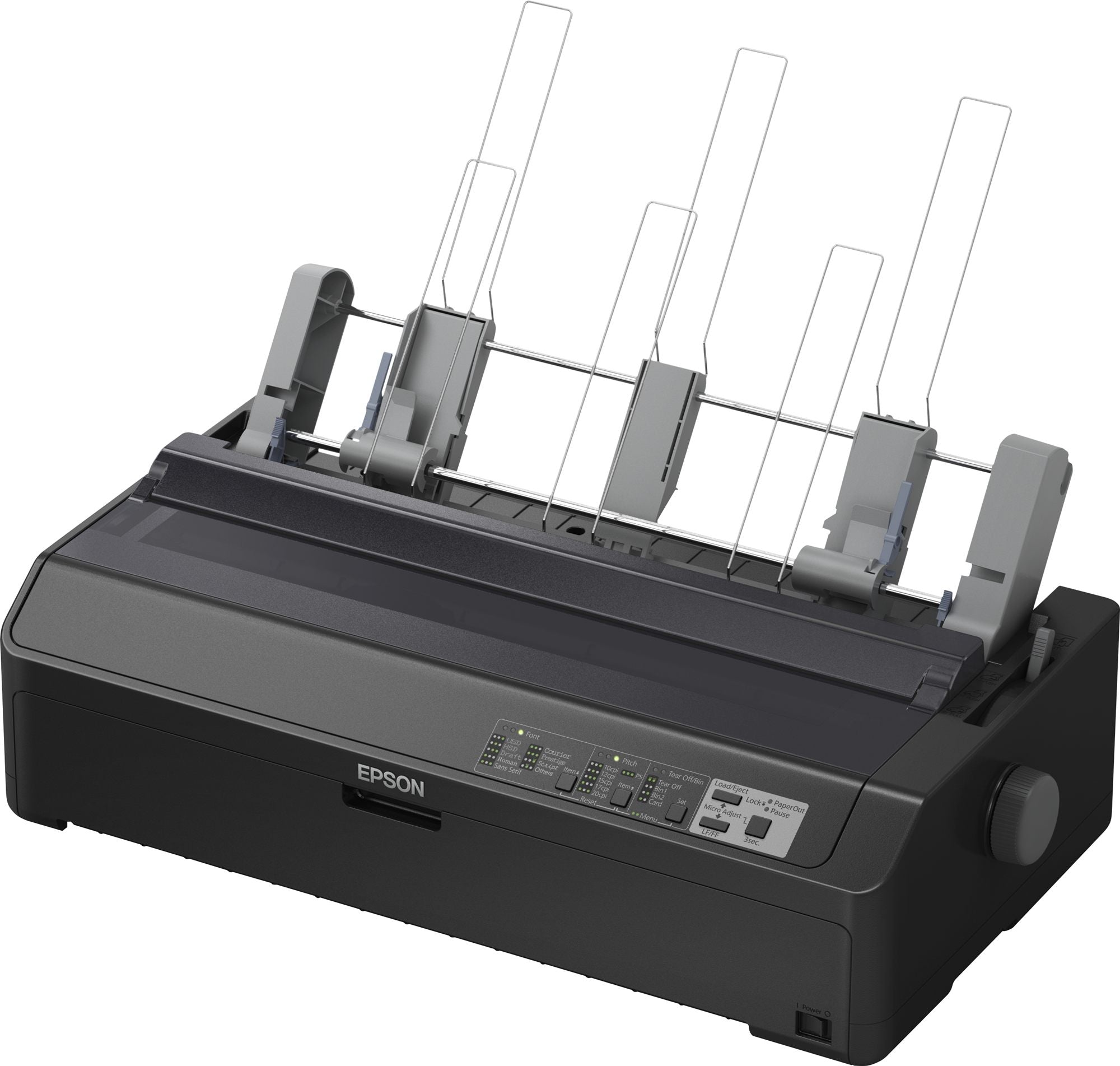 EPSON LQ 2090IIN Printer Mono dot-matrix Roll 21.6 cm 406.4mm width 420x364mm 360x180dpi 24pin 584char/sec parallel USB LAN