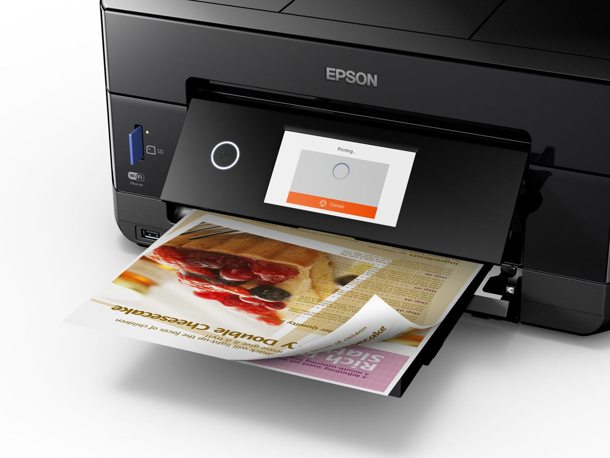 EPSON Expression Premium XP-7100 Small-in-One MFP colour ink-jet A4 11ppm copy 15.8ppm print USB 2.0 Gigabit LAN Wi-Fi black