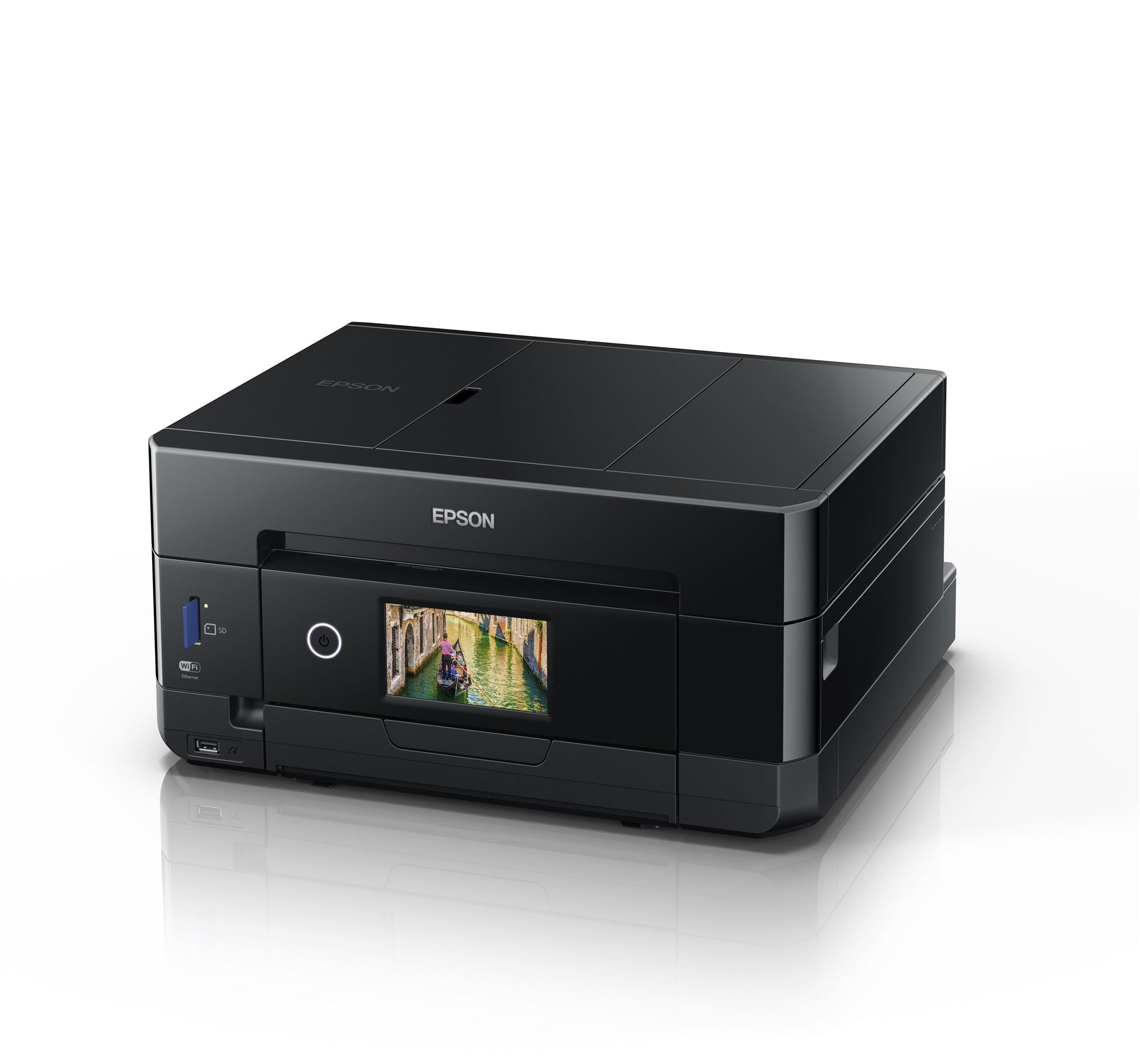 EPSON Expression Premium XP-7100 Small-in-One MFP colour ink-jet A4 11ppm copy 15.8ppm print USB 2.0 Gigabit LAN Wi-Fi black