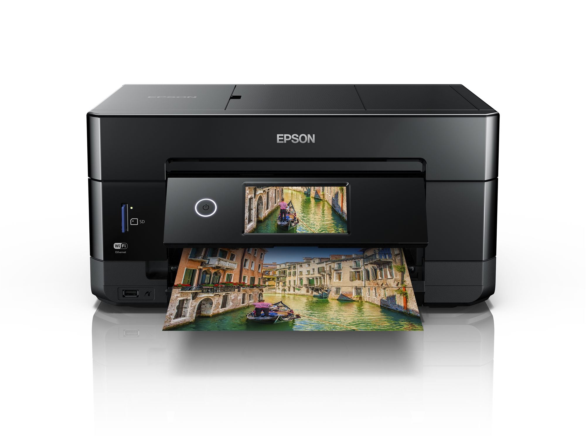 EPSON Expression Premium XP-7100 Small-in-One MFP colour ink-jet A4 11ppm copy 15.8ppm print USB 2.0 Gigabit LAN Wi-Fi black