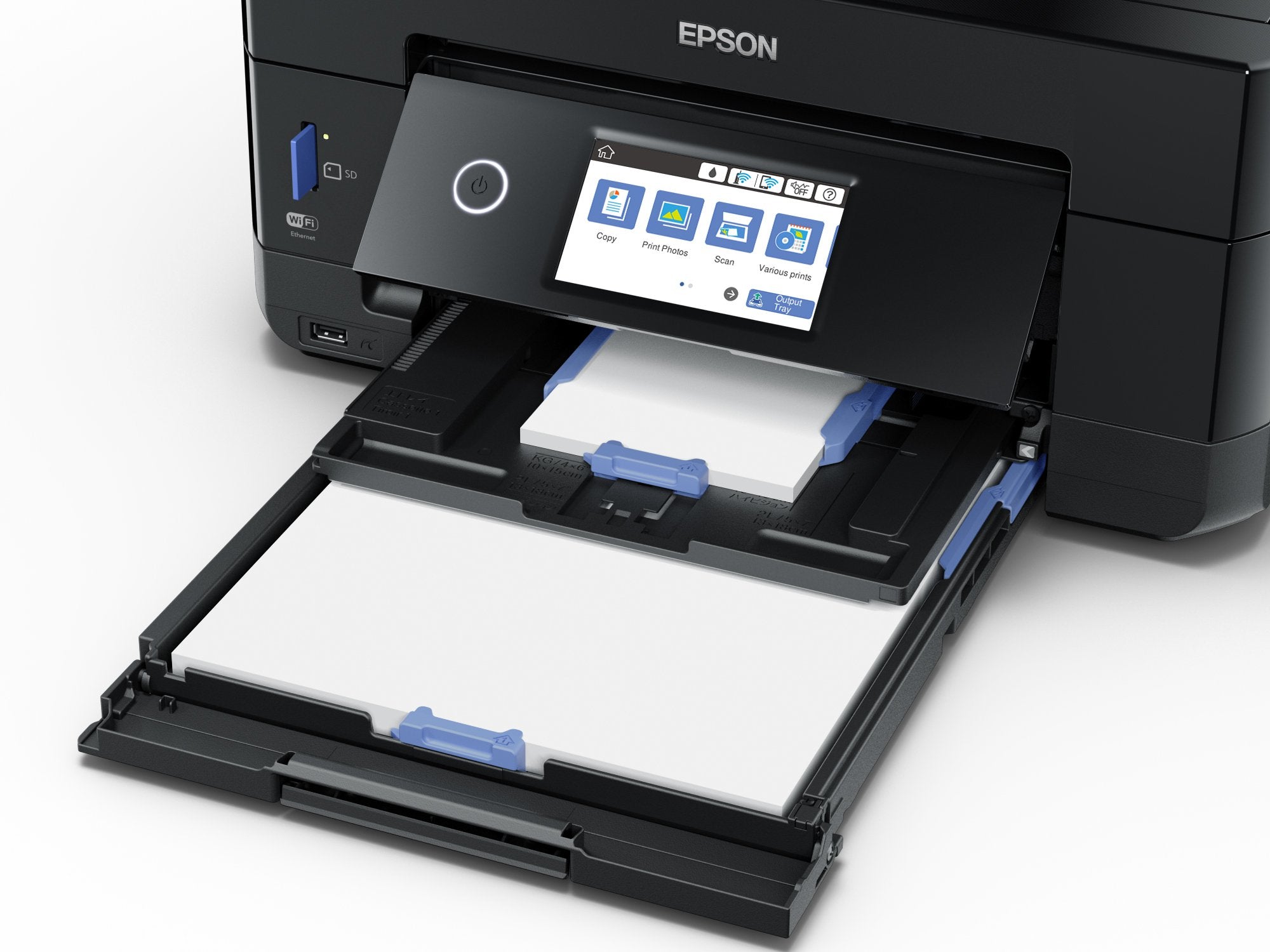 EPSON Expression Premium XP-7100 Small-in-One MFP colour ink-jet A4 11ppm copy 15.8ppm print USB 2.0 Gigabit LAN Wi-Fi black